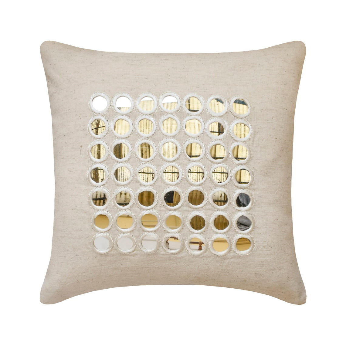 Adrish Beige Linen Throw Pillow Cover - 18x18 Inch Decorative Cushion Cover for Sofa, Bed & Home Decor - Soft & Breathable Linen Fabric for Living Room, Bedroom & Dorm