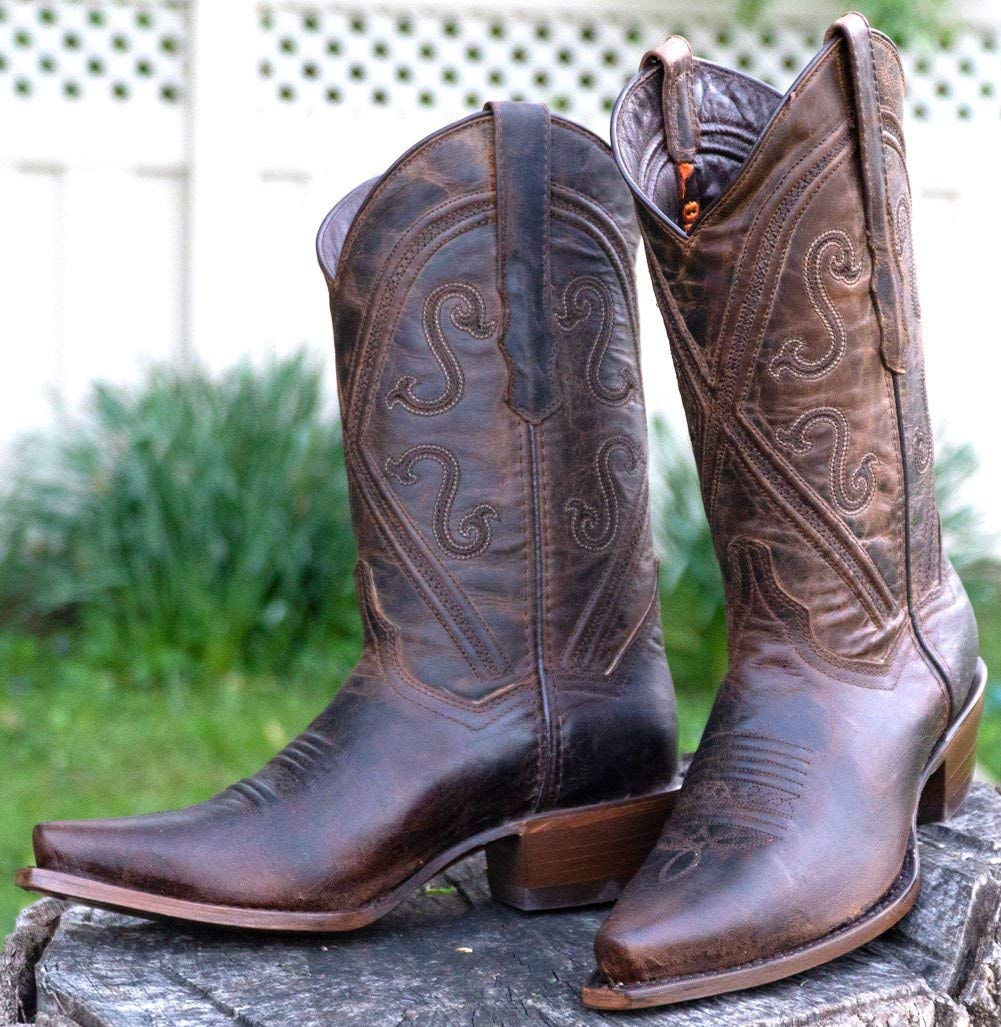 **Soto Boots Women's Cheyenne Genuine Leather Cowgirl Boots - Handcrafted Western Boots with Snipped Toe (Style M50041) - Durable & Stylish for Work, Parties & Outdoor Adventures - Perfect for Rodeo, Country Dancing, Horseback Riding & Country Music Festivals - Great for Western Events, Everyday Fashion & Cowgirl Style - Ideal for Rodeos, Line Dancing, Ranch Work, and Country-Themed Parties**