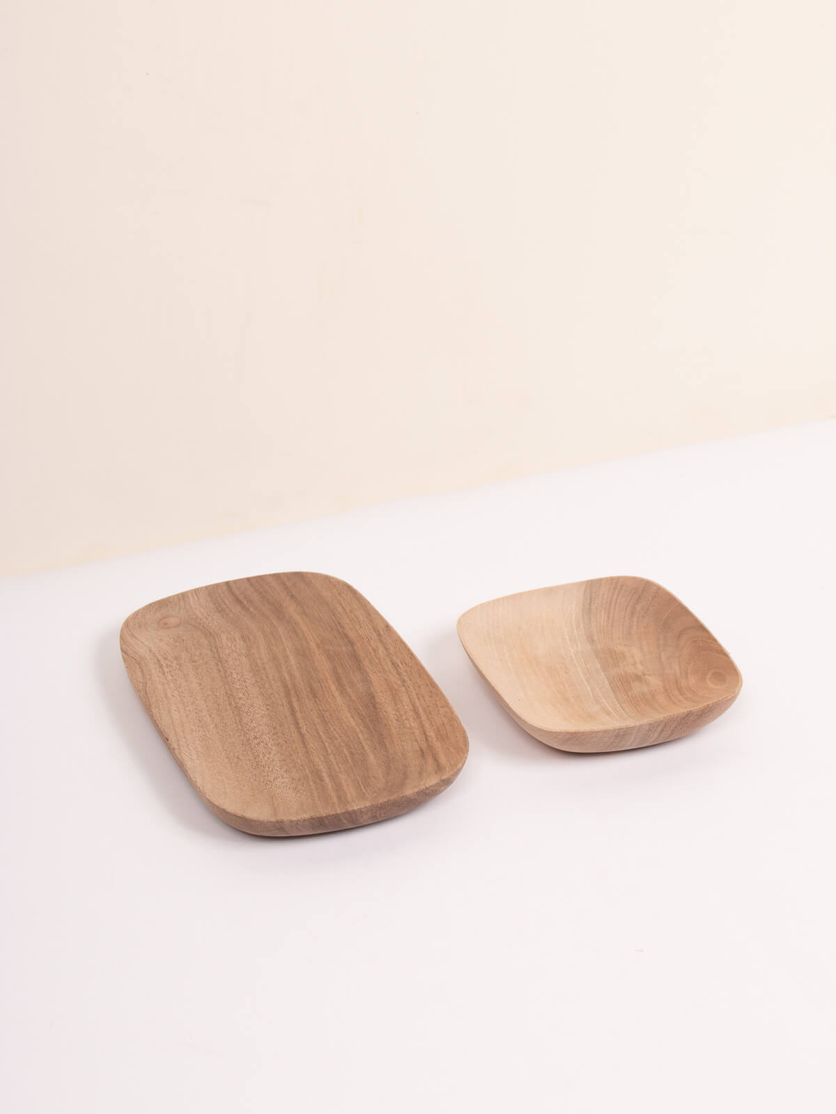 Premium Walnut Wood Rectangle Serving Tray - Handcrafted Rustic Wooden Tray for Dining, Breakfast in Bed, Coffee Table Decor, and Entertaining - Natural Wood Cheese Board & Food Display Platter