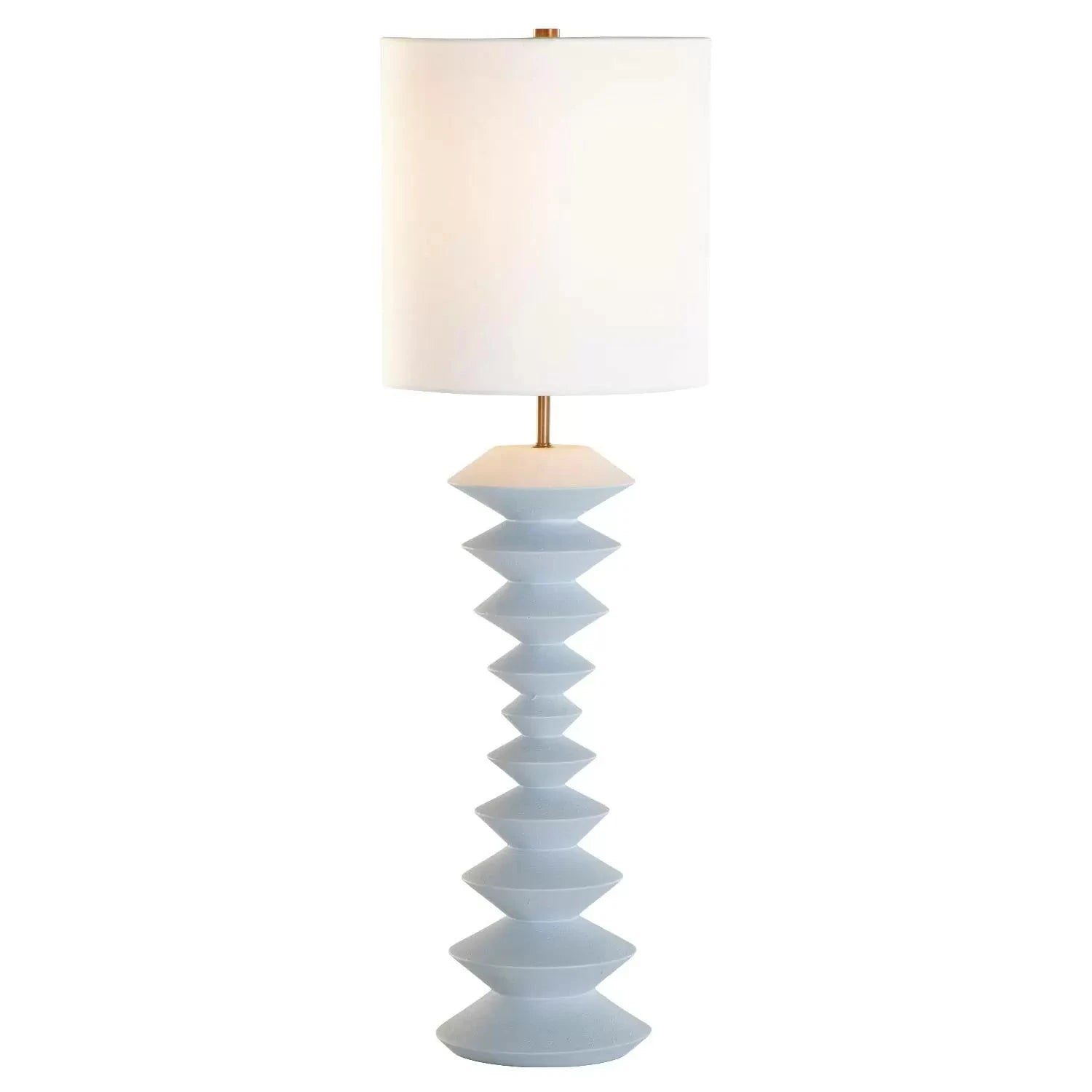 Huck & Peck Idris Blue Console Lamp - Modern Table Lamp for Living Room, Bedroom, or Entryway Decor
