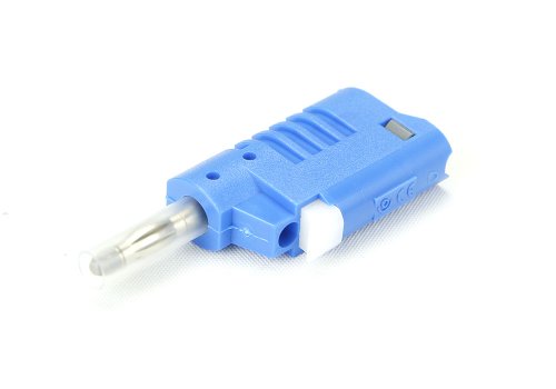 CT2017 4mm Safety Stacking Banana Plug with Retractable Sleeve - Solderless Clamp Connection, 36A, Blue (10-Pack) - Perfect for Electronics Testing, Lab Equipment & DIY Projects