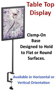 11x14 Countertop Clamp Frames - Adjustable Poster Display for Art, Photos & Signs - Perfect for Retail Stores, Restaurants & Office Decor