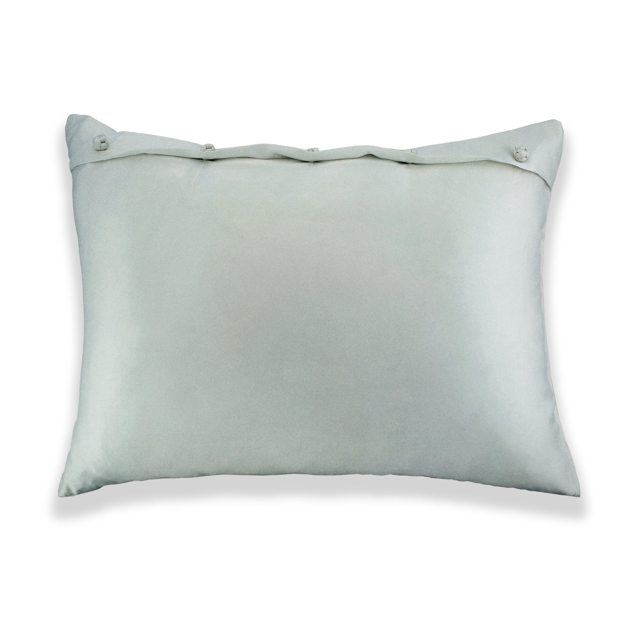 Luxury Charmeuse Pillow Sham with Elegant French Knots - Perfect for Master Bedroom & Guest Room Decor