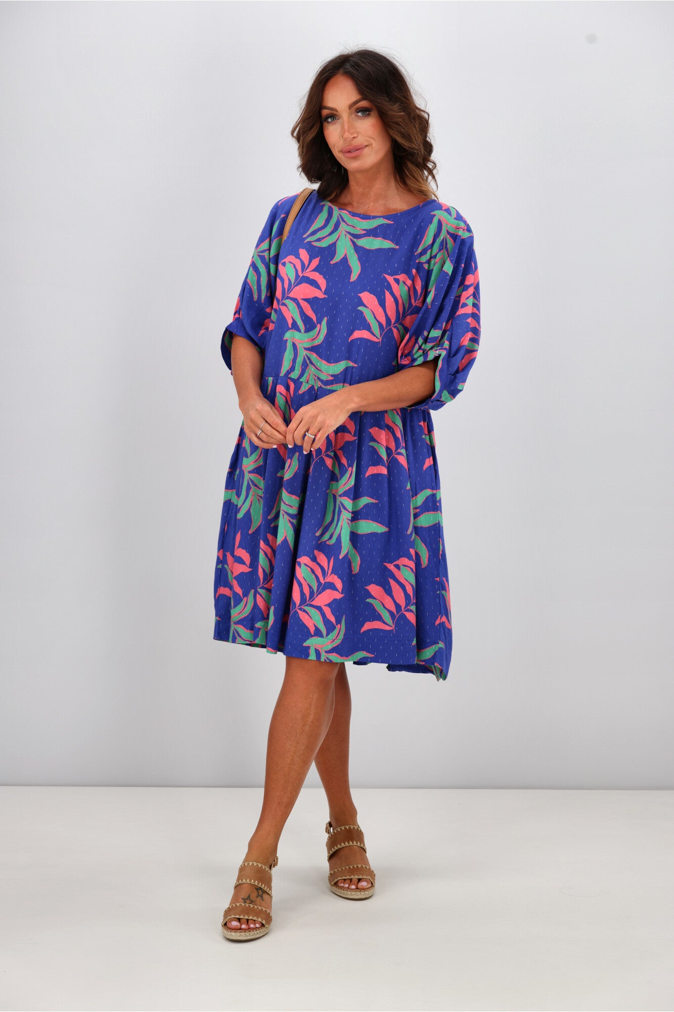 Elm Leilani Dress - Lani Tropical Print Floral Summer Dress for Women | Beach Vacation, Party, and Casual Wear