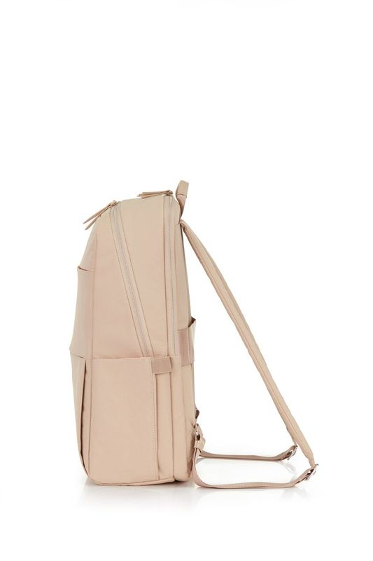 American Tourister Bridget Backpack ASR - Light Taupe Travel Backpack for Women & Men, Durable Carry-On Backpack for School, Work, Commuting & Weekend Trips