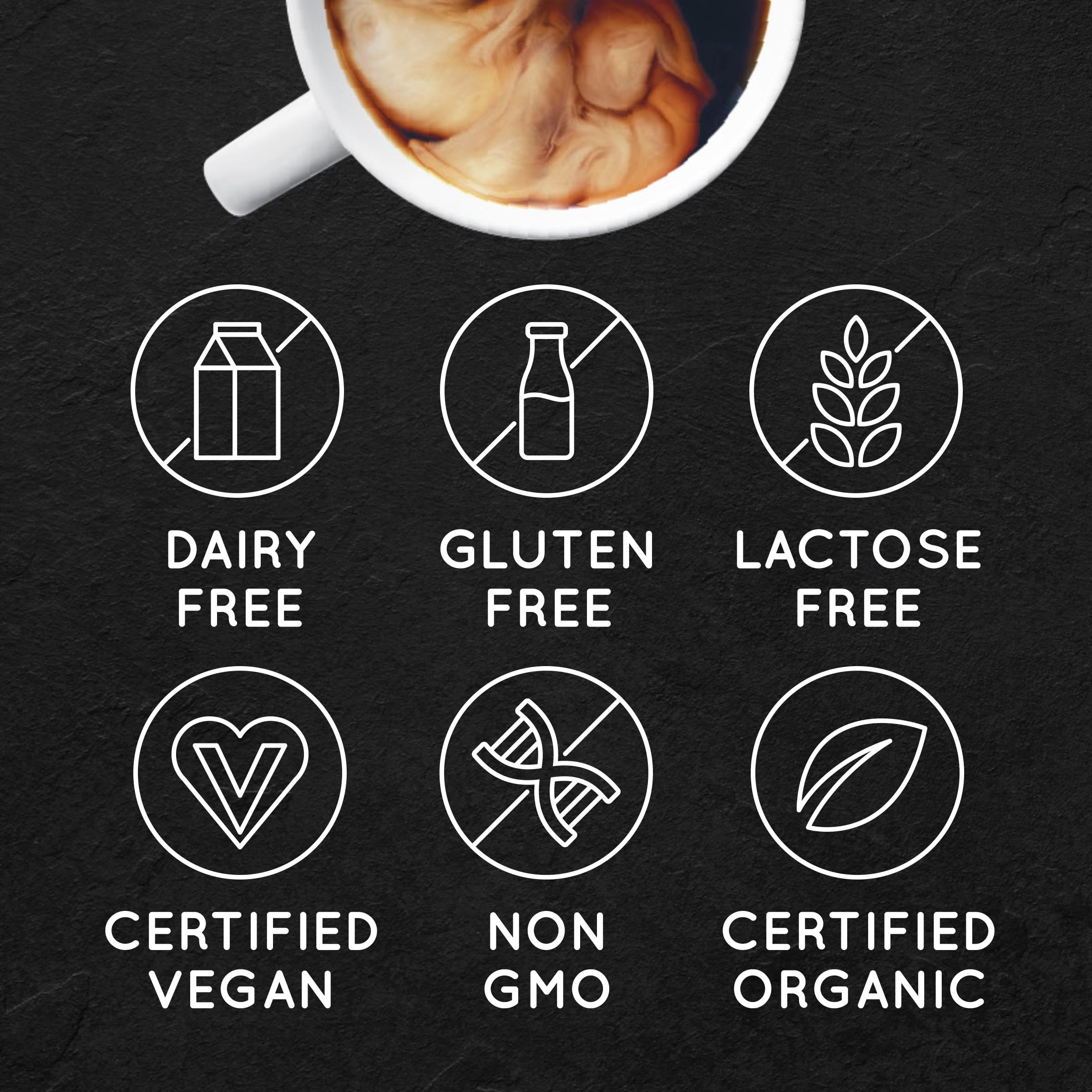 So Delicious Dairy Free Coconut Milk Creamer - French Vanilla Flavor, Vegan, Organic, Non-GMO, Plant-Based Coffee Creamer, 32 FL OZ Carton - Perfect for Coffee, Tea, Smoothies & Baking