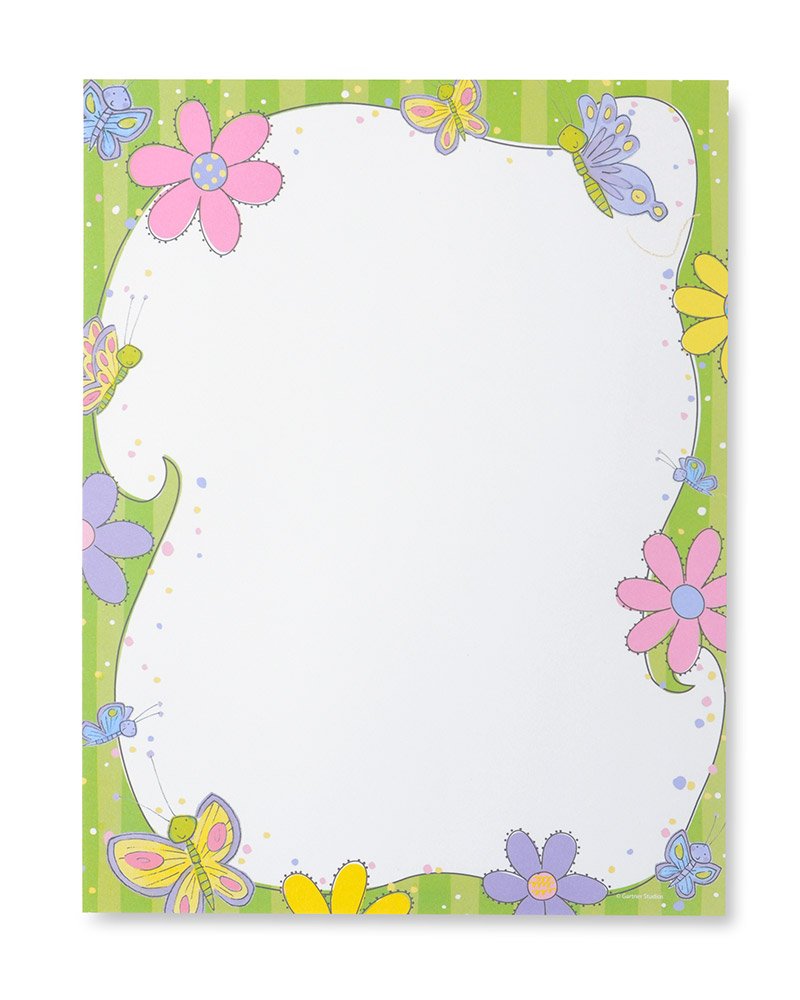 Vintage Floral Design Printer Paper - 100 Sheets for Laser & Inkjet - Perfect for Invitations, Scrapbooking & Craft Projects