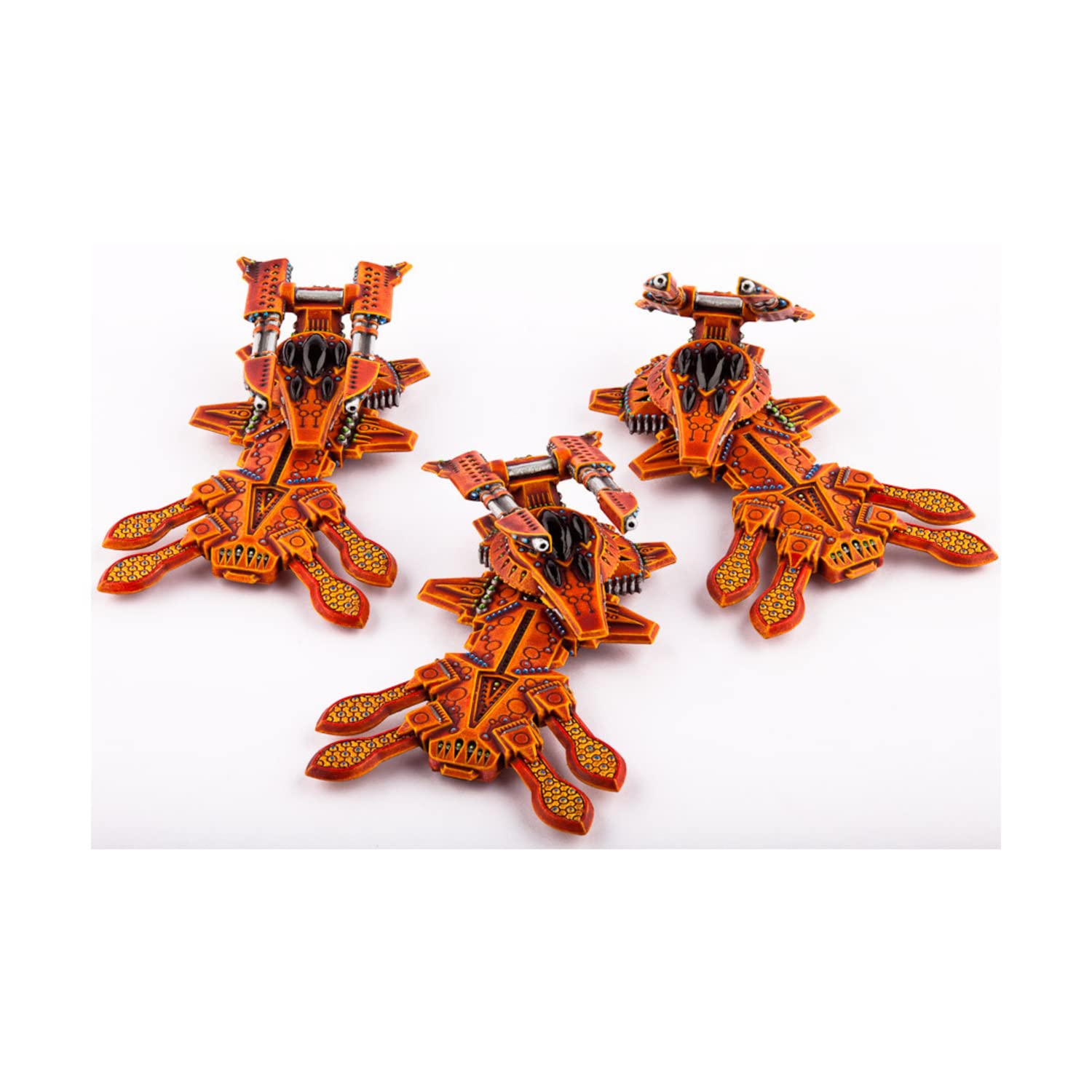 Hawk Wargames DZC23007 Shaltari Kikri AA Grav-Tanks Set of 3 - Sci-Fi Tabletop Miniatures for War Gaming & Collecting - Perfect for Battle Scenes & Strategy Games