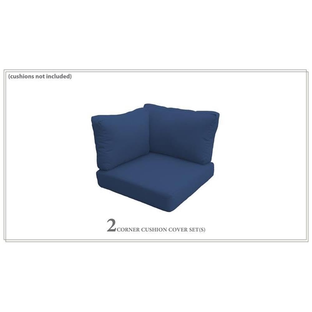 TK Classics High Back Cover Set in Navy for BARBADOS-03b Patio Furniture - Waterproof Outdoor Cushion Protector for Sun, Rain & Wind Protection (Cushions Not Included) - Perfect for Poolside, Deck & Garden Use
