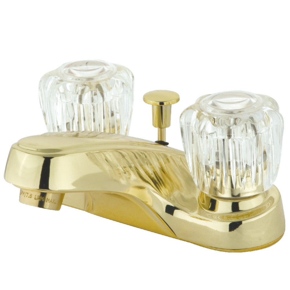 Kingston Brass KB161 4-Inch Centerset Bathroom Faucet - Chrome Finish, Single Handle, Water-Saving Design for Bathroom Sink - Perfect for Modern Homes, Guest Bathrooms & Powder Rooms