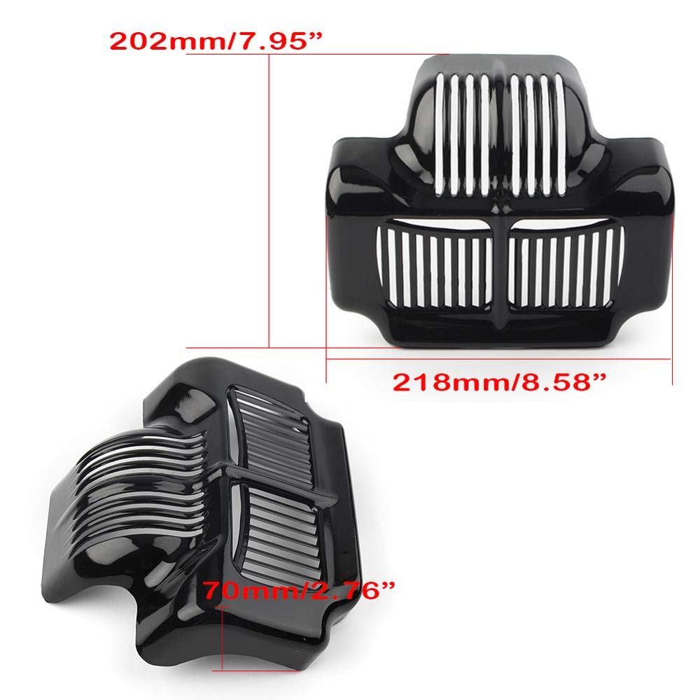 Premium Chrome Plated Motorcycle Oil Cooler Cover Guard for Harley Touring Electra Road Street Glide 2011-2016 - Durable Protection & Enhanced Style for Long Rides & Custom Bike Builds