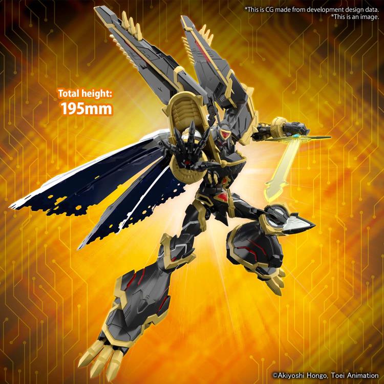 Figure Rise Standard Digimon Alphamon (Amplified) Action Figure Model Kit - Build & Display Your Own Anime Character for Collectors & Gamers