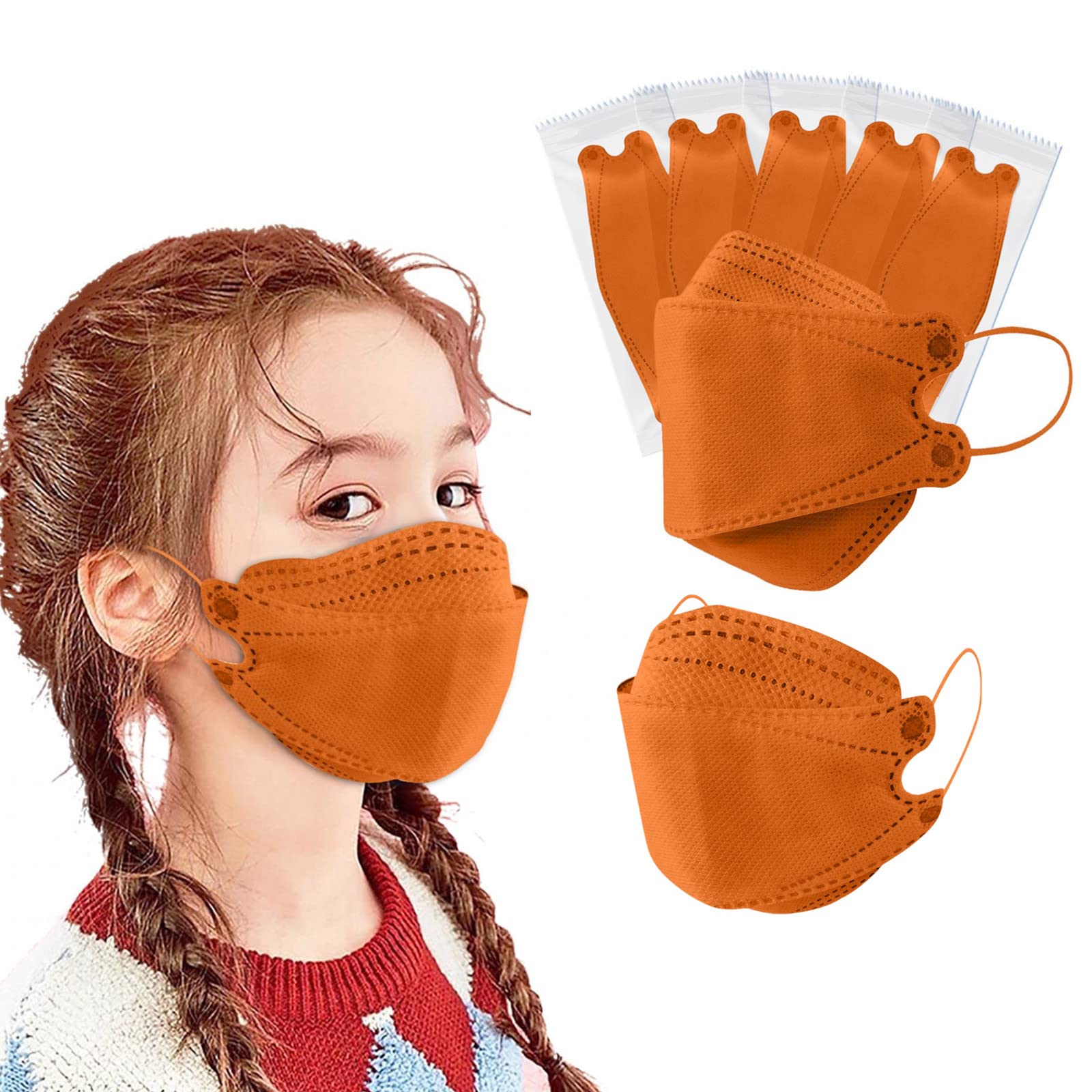 10 Pack Kids Face Protective Masks - Individually Wrapped, 4-Ply Filter, Korea Safety Certified - Perfect for School, Travel & Daily Protection