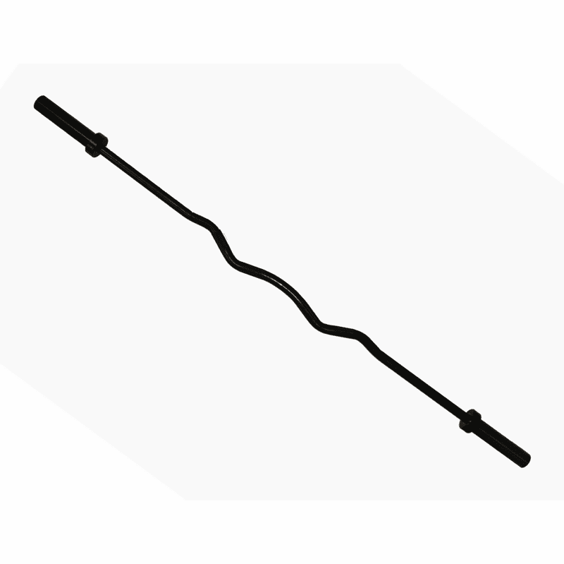 VTX Super 74 XL Olympic Black 6' EZ Curl Bar - Heavy Duty Weightlifting Barbell for Home Gym & Strength Training - Perfect for Bicep Curls, Triceps Workouts & Full Body Exercises