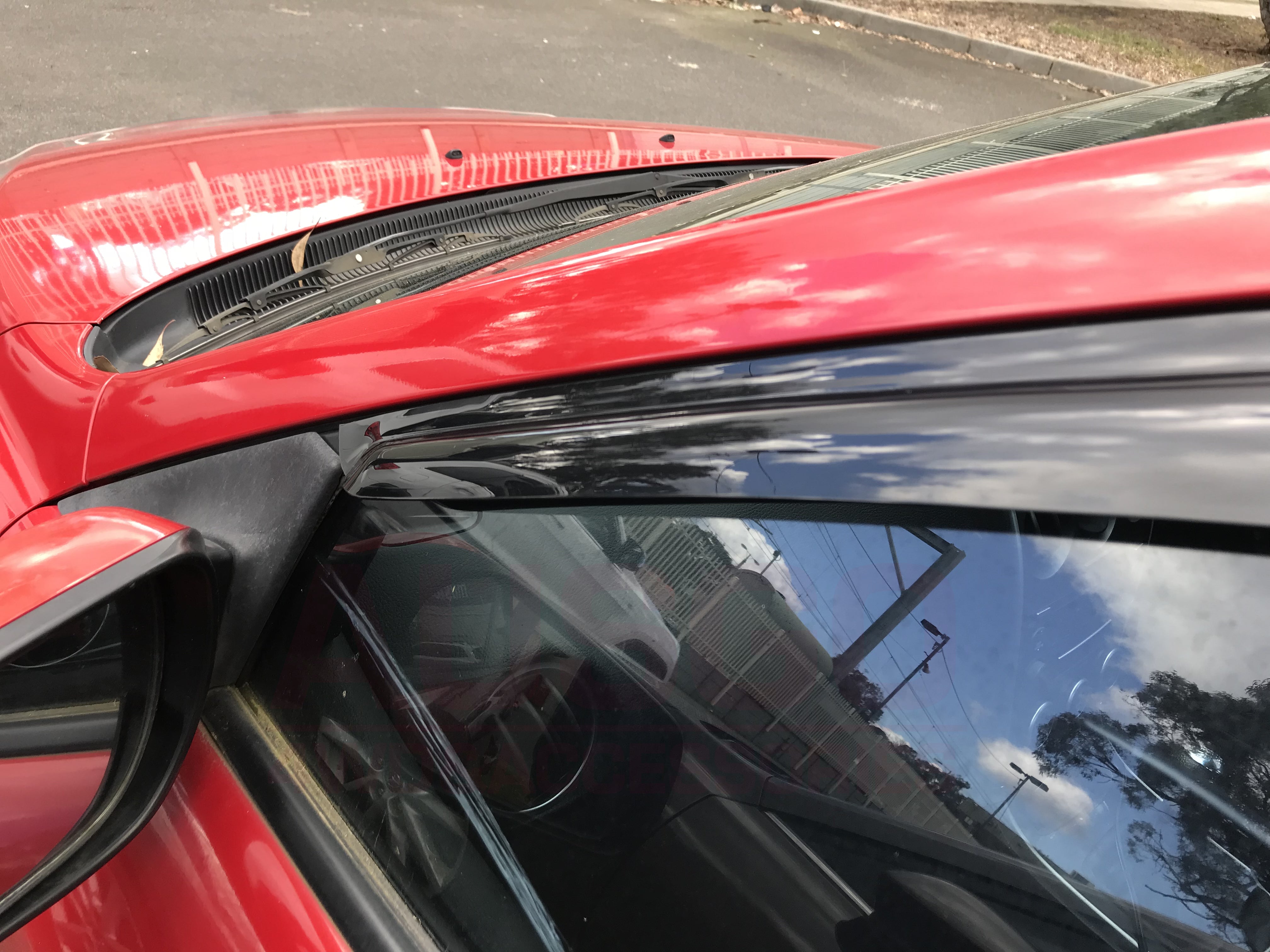 2002-2007 Mazda 6 GG Sedan Car Window Weather Shields - Rain Guards & Wind Deflectors for All-Weather Protection (Perfect for Rainy Days & Highway Driving)
