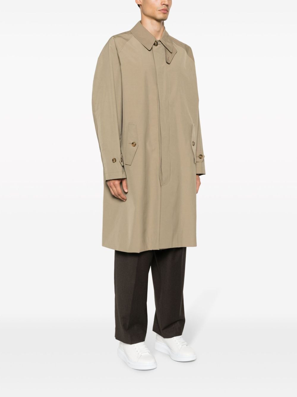 Baracuta Classic Beige Trench Coat for Men & Women | Waterproof Windbreaker with Hood | Perfect for Fall, Winter & Outdoor Adventures