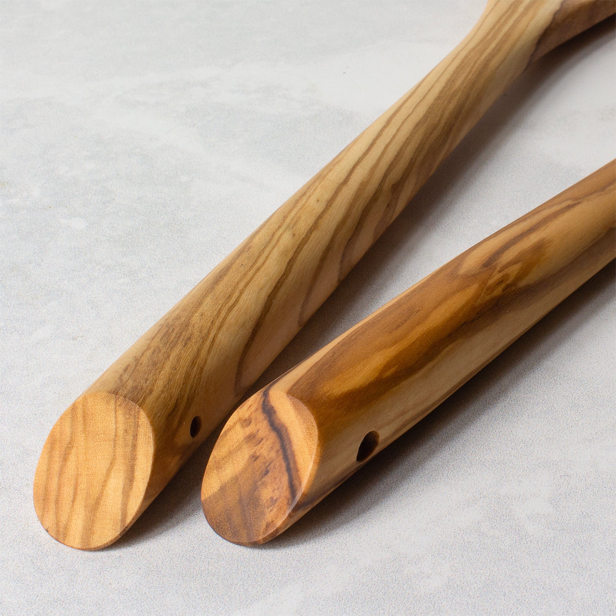 Rock & Branch® Premium Olive Wood Salad Serving Set - Handcrafted Wooden Utensils for Tossing & Serving Fresh Salads, Perfect for Dinner Parties & Healthy Meals