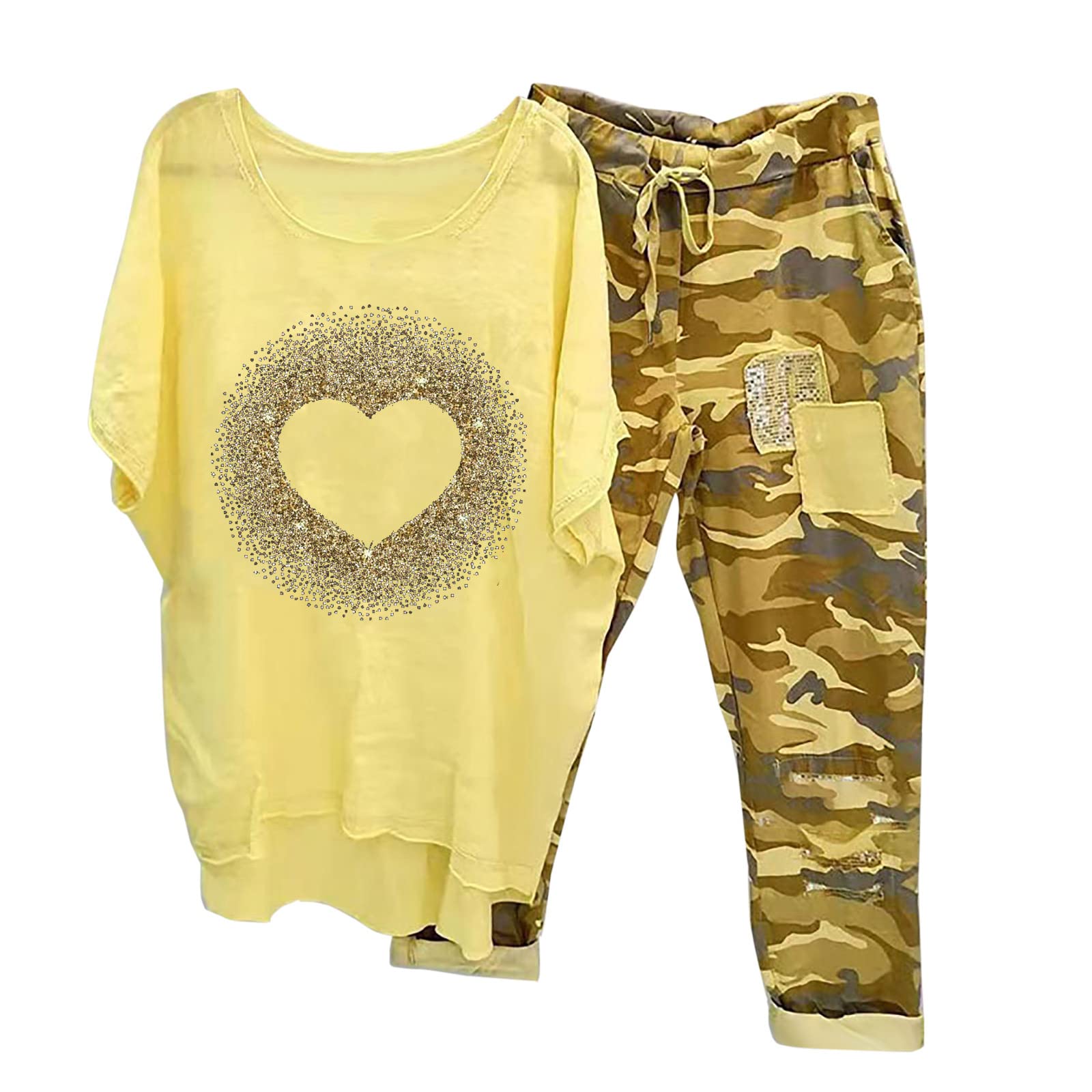 **Women's 2-Piece Linen Lounge Set – Extra Long & Plus Size Maternity Outfit – Soft Casual Pants & Top for Tall Women – Perfect for Relaxing at Home, Yoga, or Maternity Comfort**
