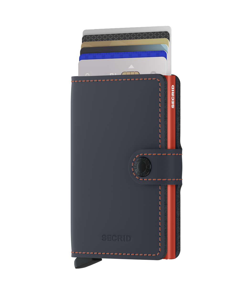 SECRID Miniwallet Matte - Slim RFID Blocking Leather Wallet for Men & Women | Perfect for Travel, Business & Everyday Use