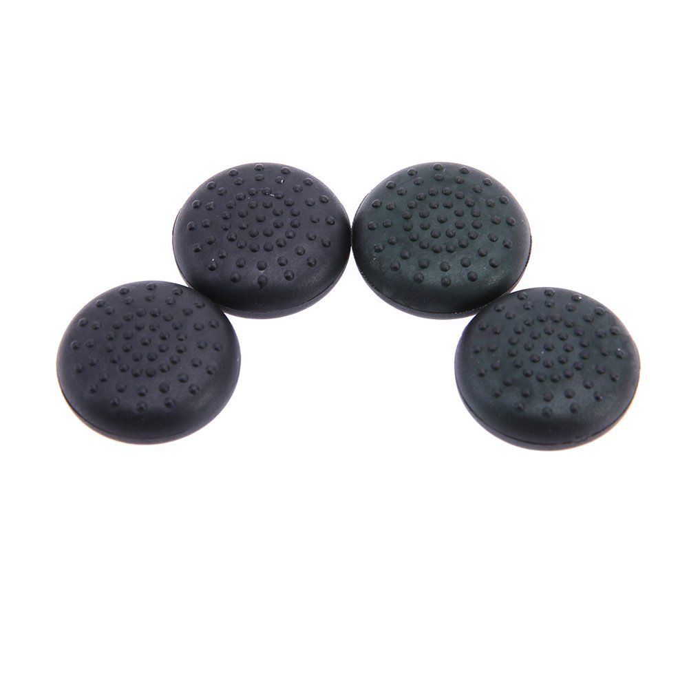 Original TPU Silicone Joystick Thumb Grip Caps for Nintendo Switch Joy-Con (2-Pack, Black) - Enhanced Grip & Protection for Gaming, Perfect for Long Play Sessions & Competitive Gaming