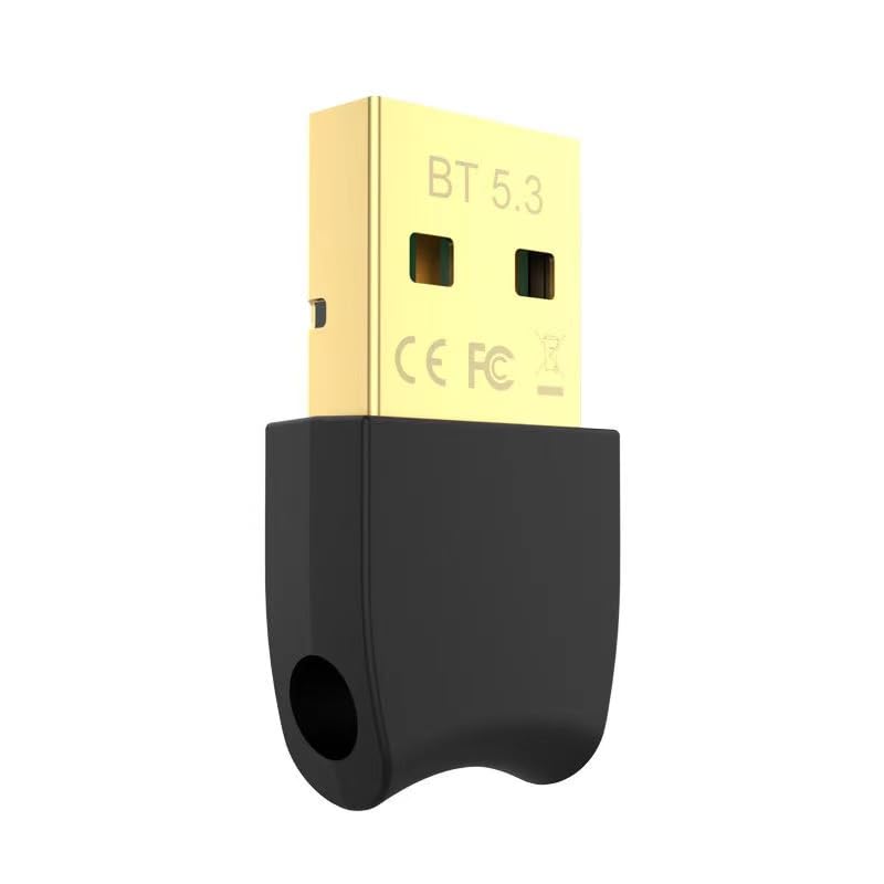USB Bluetooth 5.3 Adapter for PC - Plug & Play Bluetooth Dongle for Windows 11/10/8.1, Bluetooth Transmitter & Receiver for Desktop, Laptop, Mouse, Keyboard, Headphones, Speakers, Printer - Wireless Audio Streaming & Device Connectivity Solution