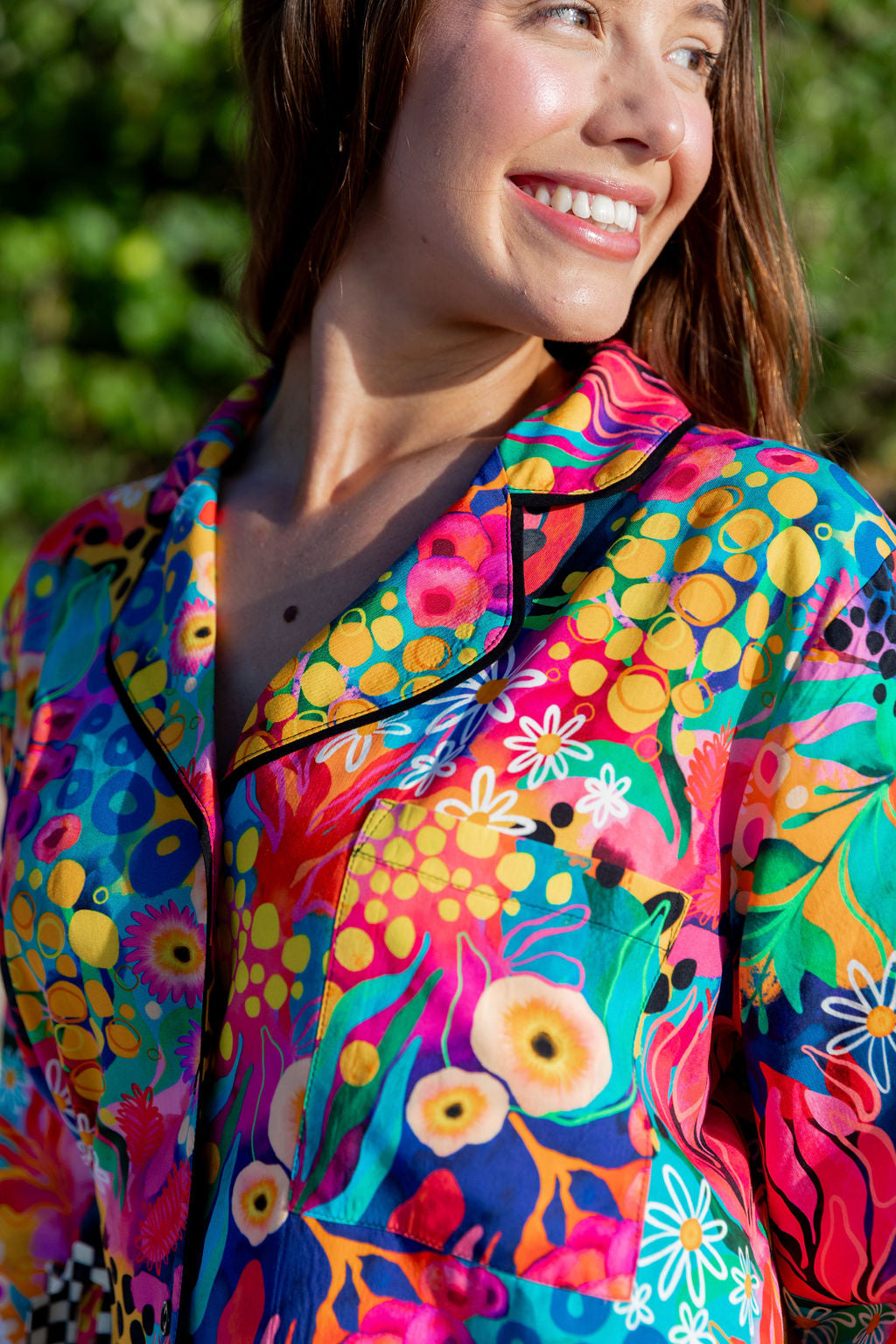 Kasey Rainbow Sundown LS Shirt & Pant Sleepwear Set - Cozy Matching Pajamas for Women | Perfect for Lounging, Sleepovers & Relaxing at Home
