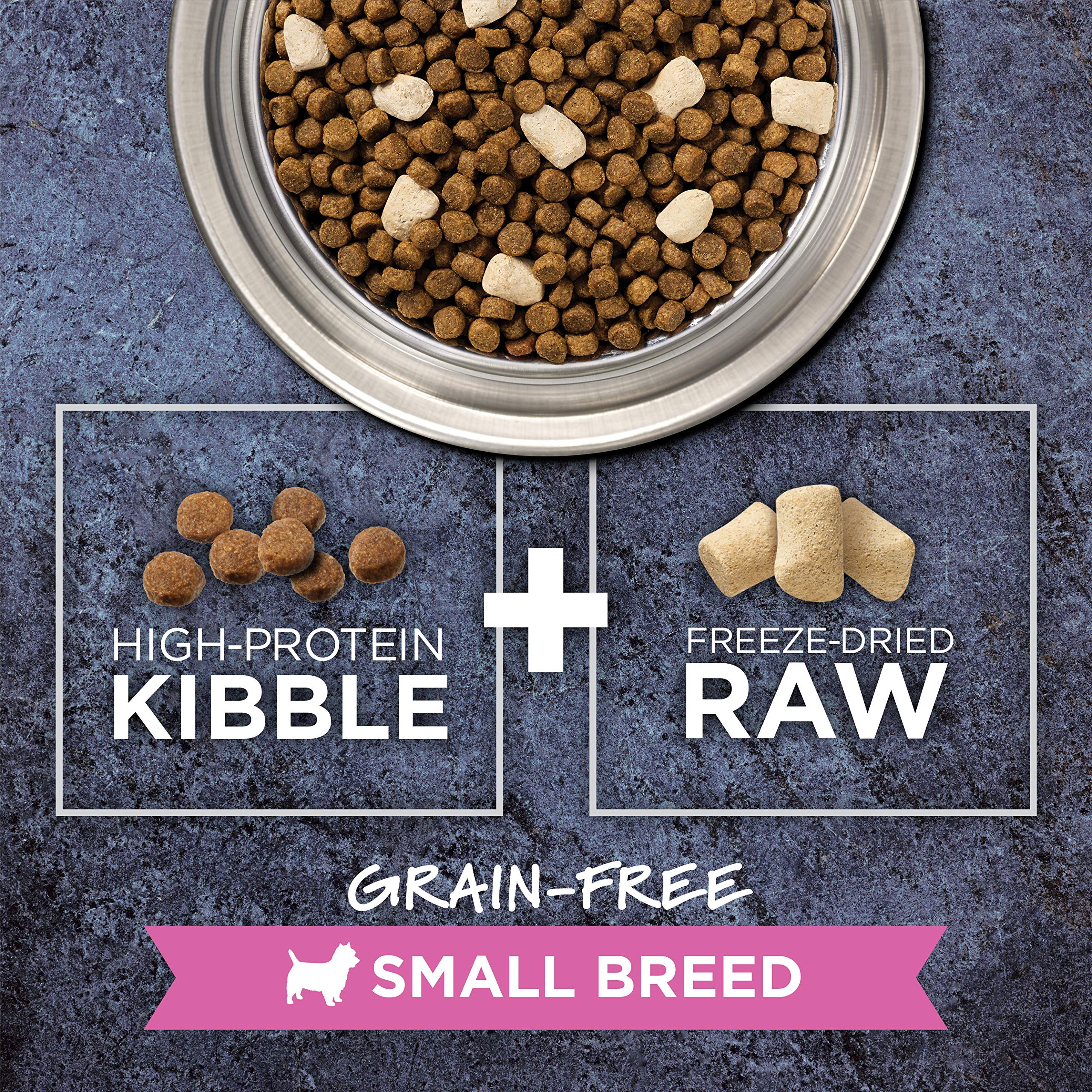 Instinct Raw Boost Small Breed Grain Free Dry Dog Food with Freeze Dried Chicken Pieces - Natural High Protein Recipe for Small Dogs, 10 lb Bag - Perfect for Active Small Breeds & Picky Eaters at Home or Travel
