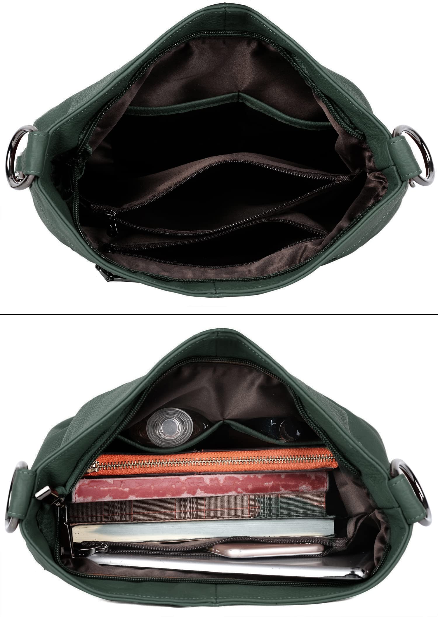 YALUXE Genuine Leather Shoulder Bag for Women - Stylish Crossbody Purse for Work & Travel