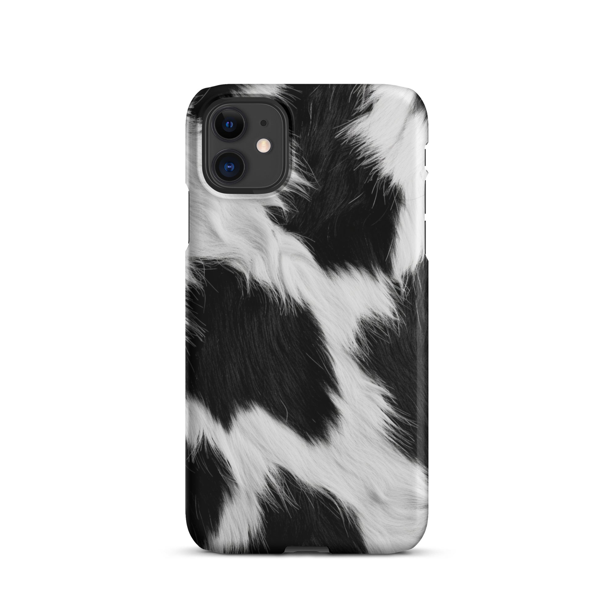 Cow Print iPhone Snap Case - Trendy Animal Design Protective Cover for iPhone 11/12/13/14/15 Pro Max - Perfect for Farm Lovers & Country Style Accessories