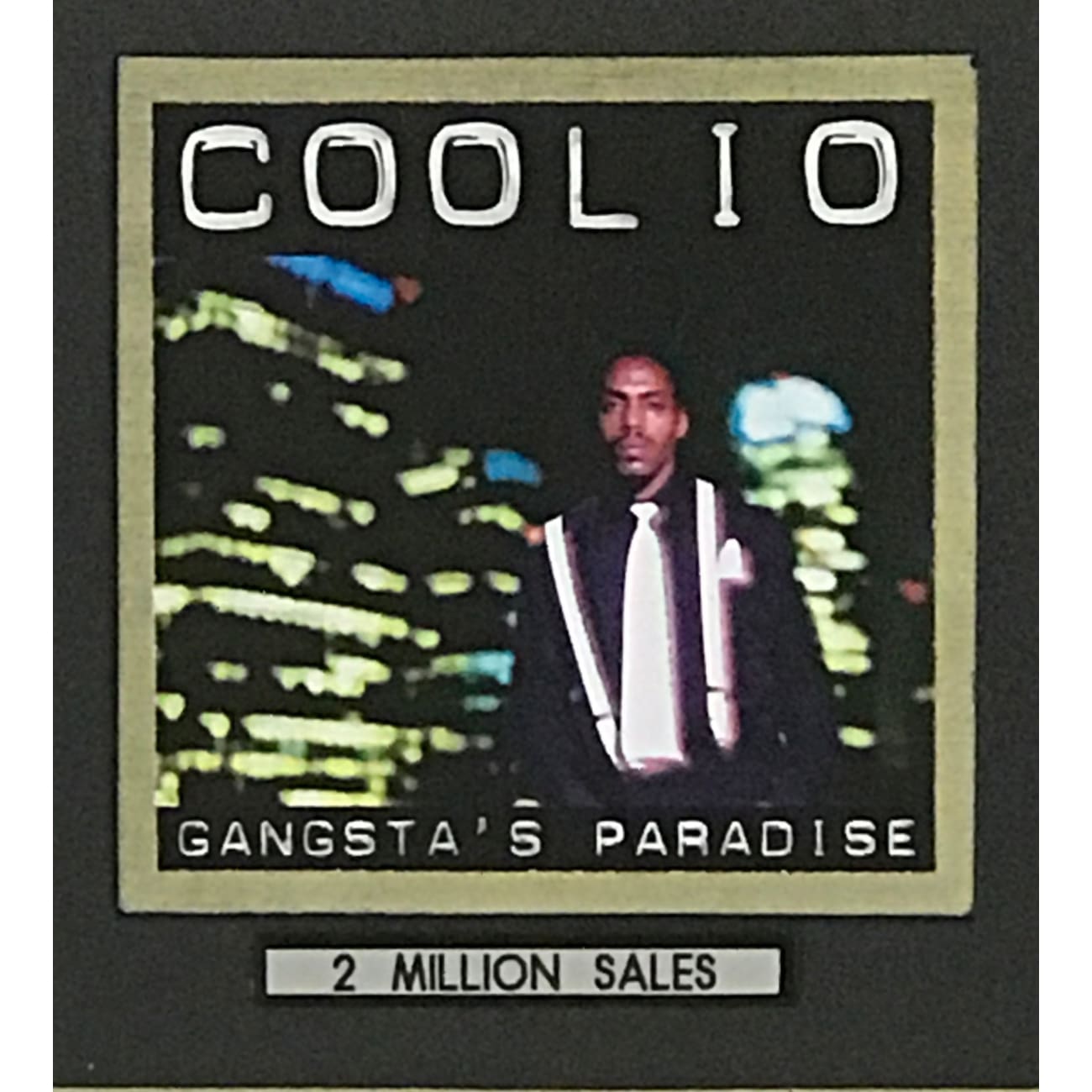 Coolio Gangsta's Paradise RIAA 2x Multi Platinum Album Award - Official Music Collectible for Fans & Home Decor