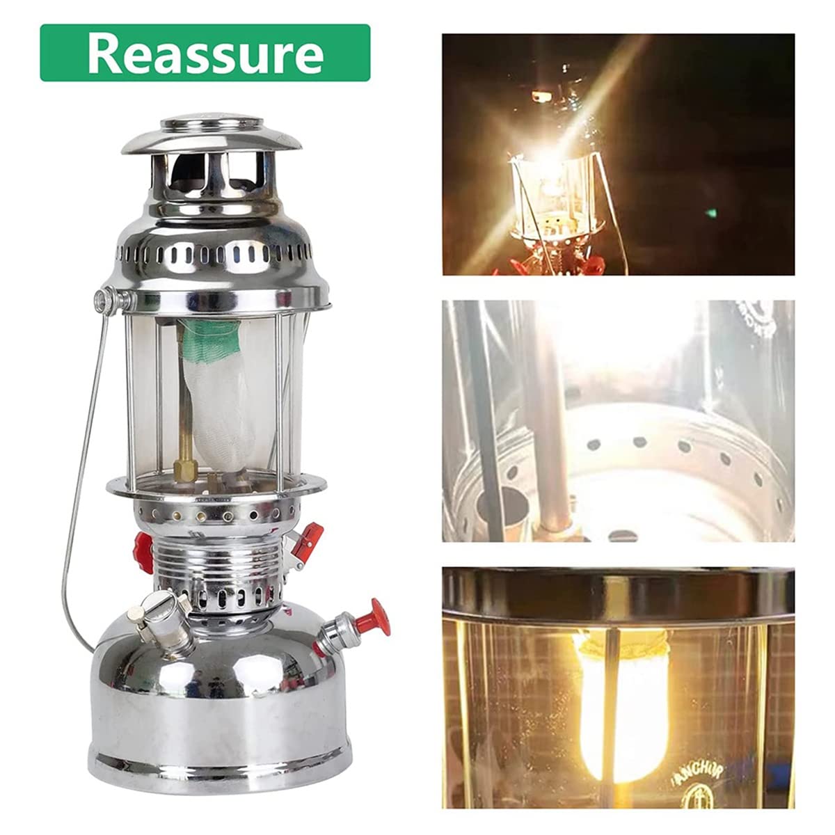 20Pcs Propane Lantern Mantles - Replacement Gas Lanter Mantles for Outdoor Camping, Hiking, Backpacking & Emergency Lighting (Natural, White & Green) - Perfect for Coleman, Gas & Propane Lanterns