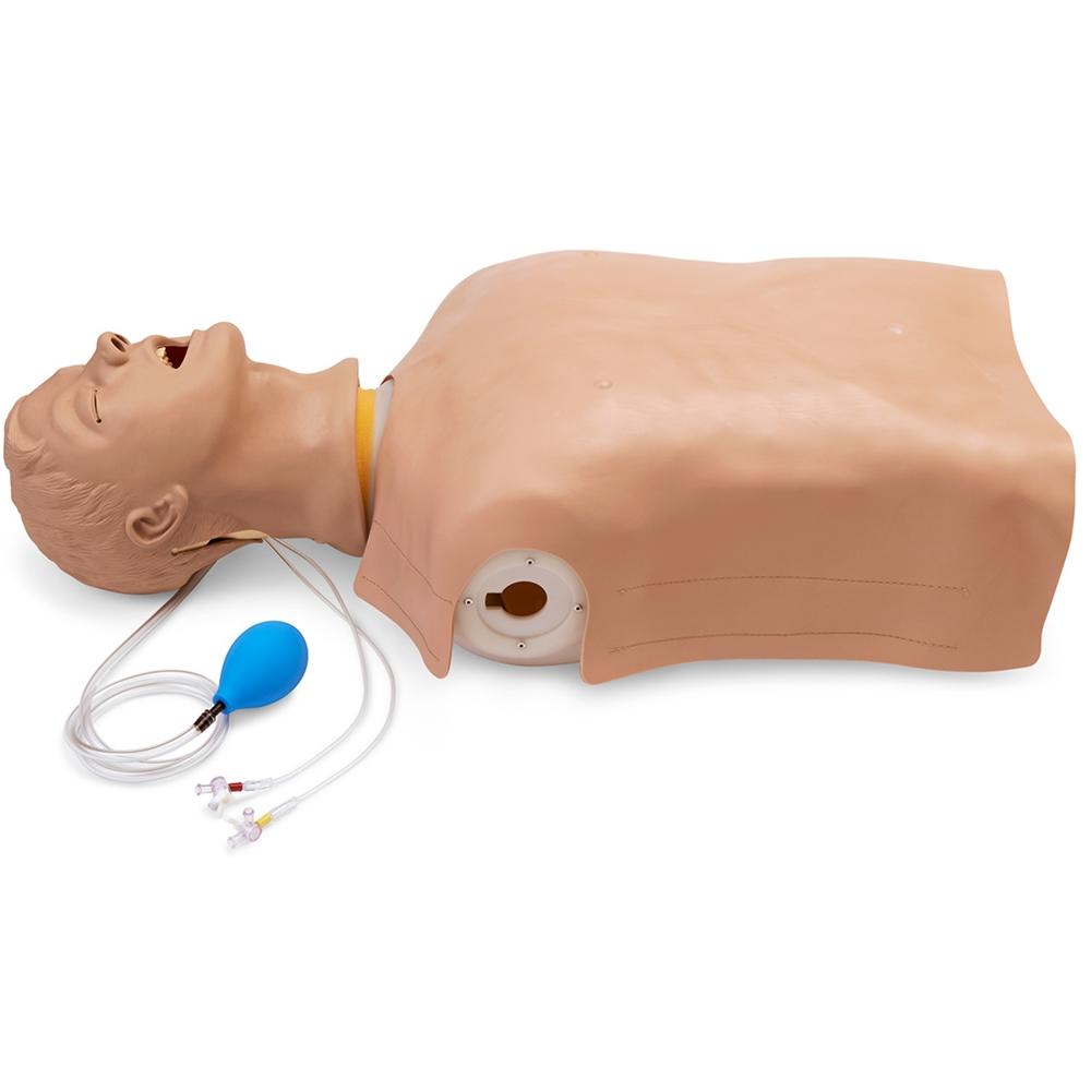 Advanced Airway Larry Airway Management Trainer Torso - Realistic CPR Manikin for EMT, Paramedic & Nursing Training - Practice Intubation, Ventilation & Airway Management Techniques
