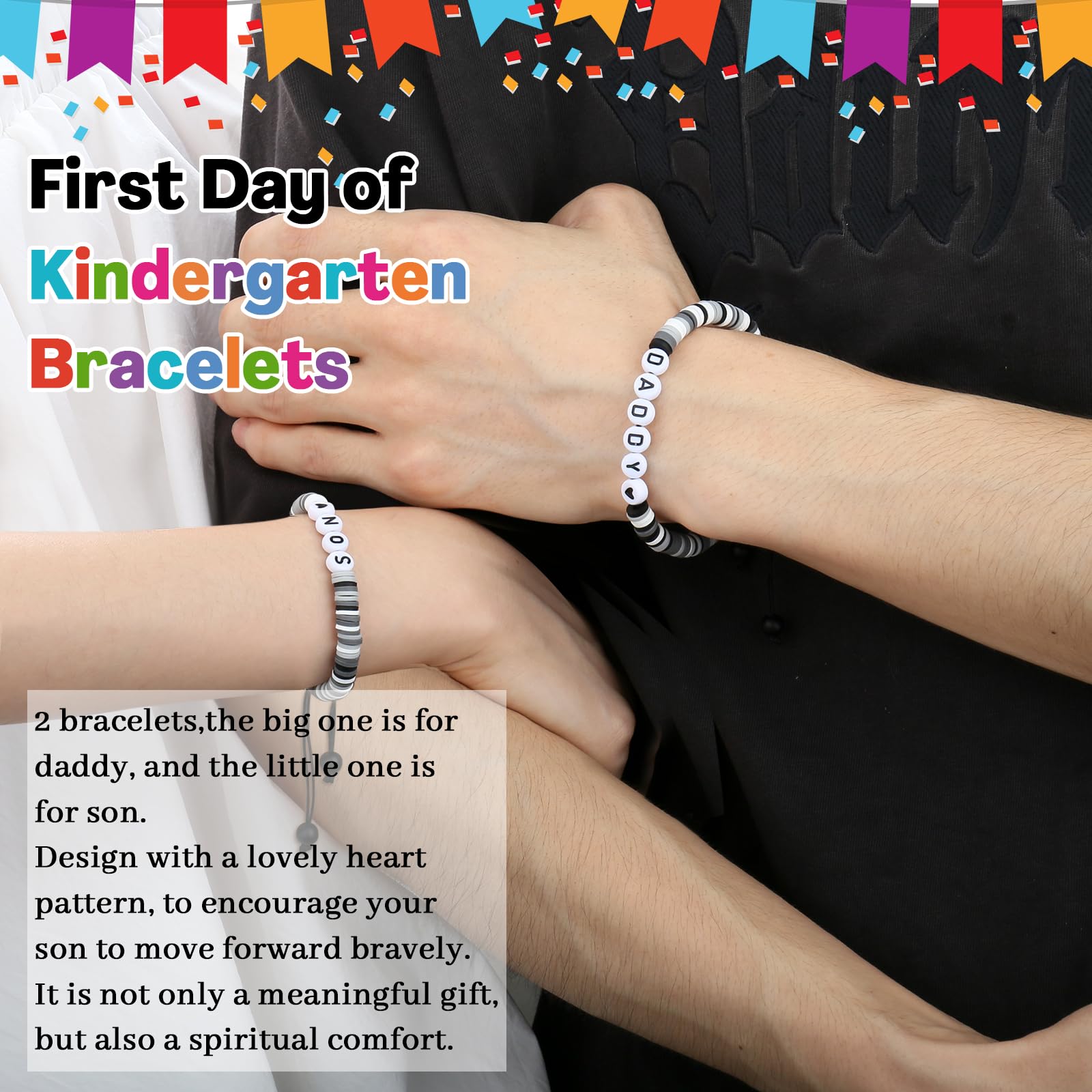 Back to School Bracelets for Boys - First Day of School Gift from Dad, Inspirational Son Bracelet for School Motivation - Perfect for Back to School Gifts, Graduation, and Daily Encouragement