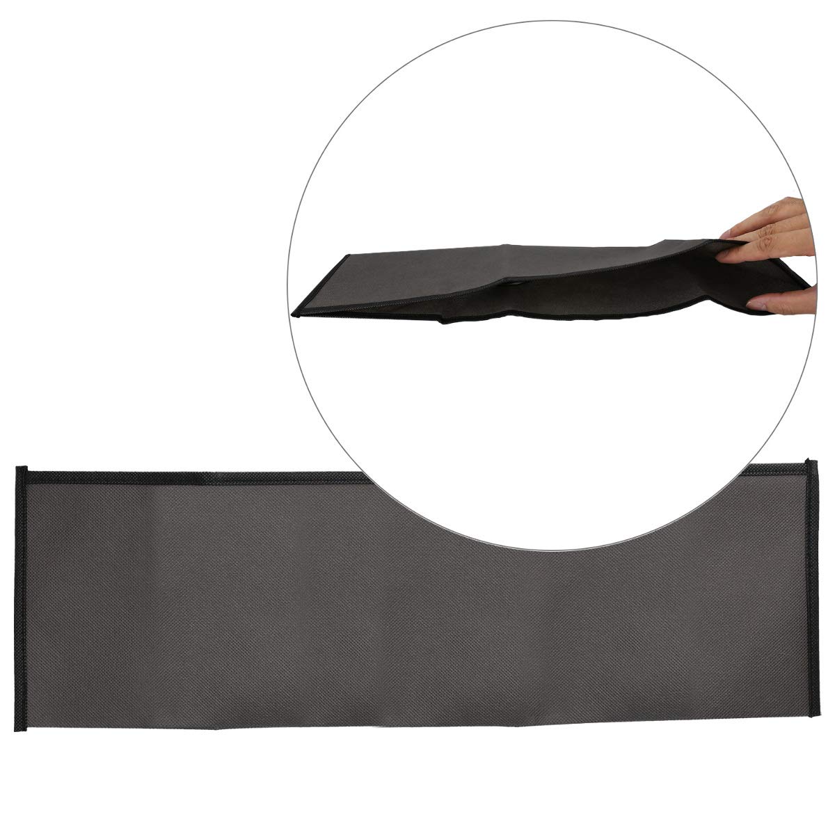 kwmobile Dust Cover for Logitech MK270 Wireless Keyboard - Fabric Computer Keyboard Protector Case (Dark Grey) - Perfect for Home, Office & Travel Use