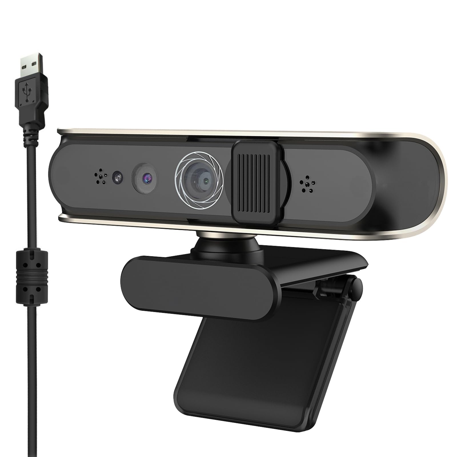 YUHANGCIYE USB Windows Hello Facial Recognition Camera with 1080P HD, Noise Canceling Microphone - Perfect for Secure Login, Video Conferencing & Remote Work