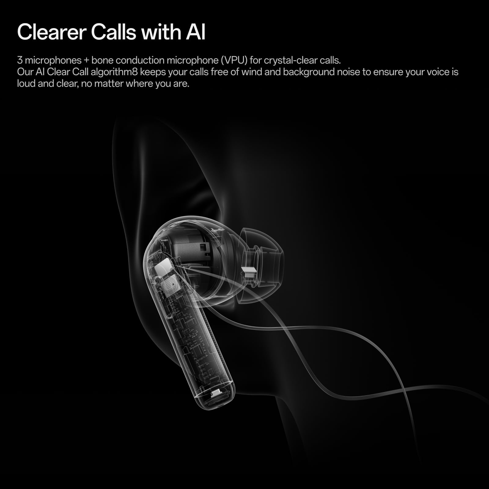 OnePlus Buds Pro 3 Wireless Bluetooth Earbuds with Active Noise Cancellation, Hi-Fi Deep Bass & 44H Playtime - Lunar Radiance | Perfect for Workouts, Commuting & Travel