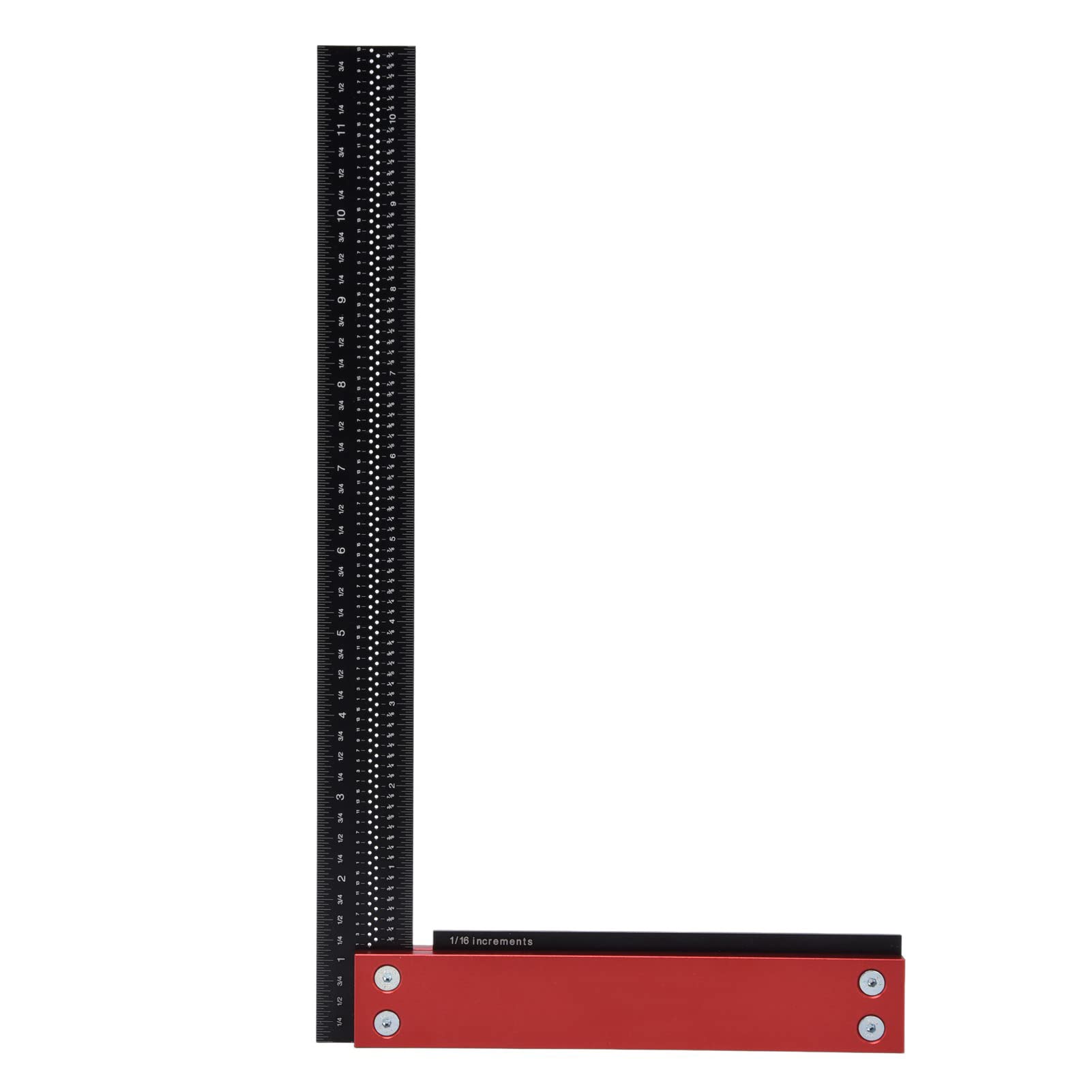 12 Inch Aluminum Alloy Woodworking Ruler - High Precision Portable Carpenter Square Tool for Measuring & Marking | Perfect for DIY Projects, Woodworking, and Construction Use