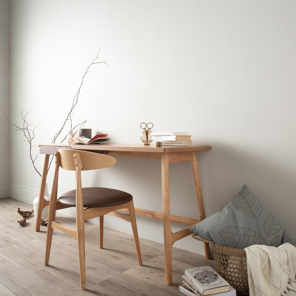 Stylish TELYN Oak & Mocha Dining Chairs - Modern Wooden Kitchen Chairs for Dining Room, Restaurant, and Home Decor - Comfortable Seating for Family Meals and Entertaining Guests