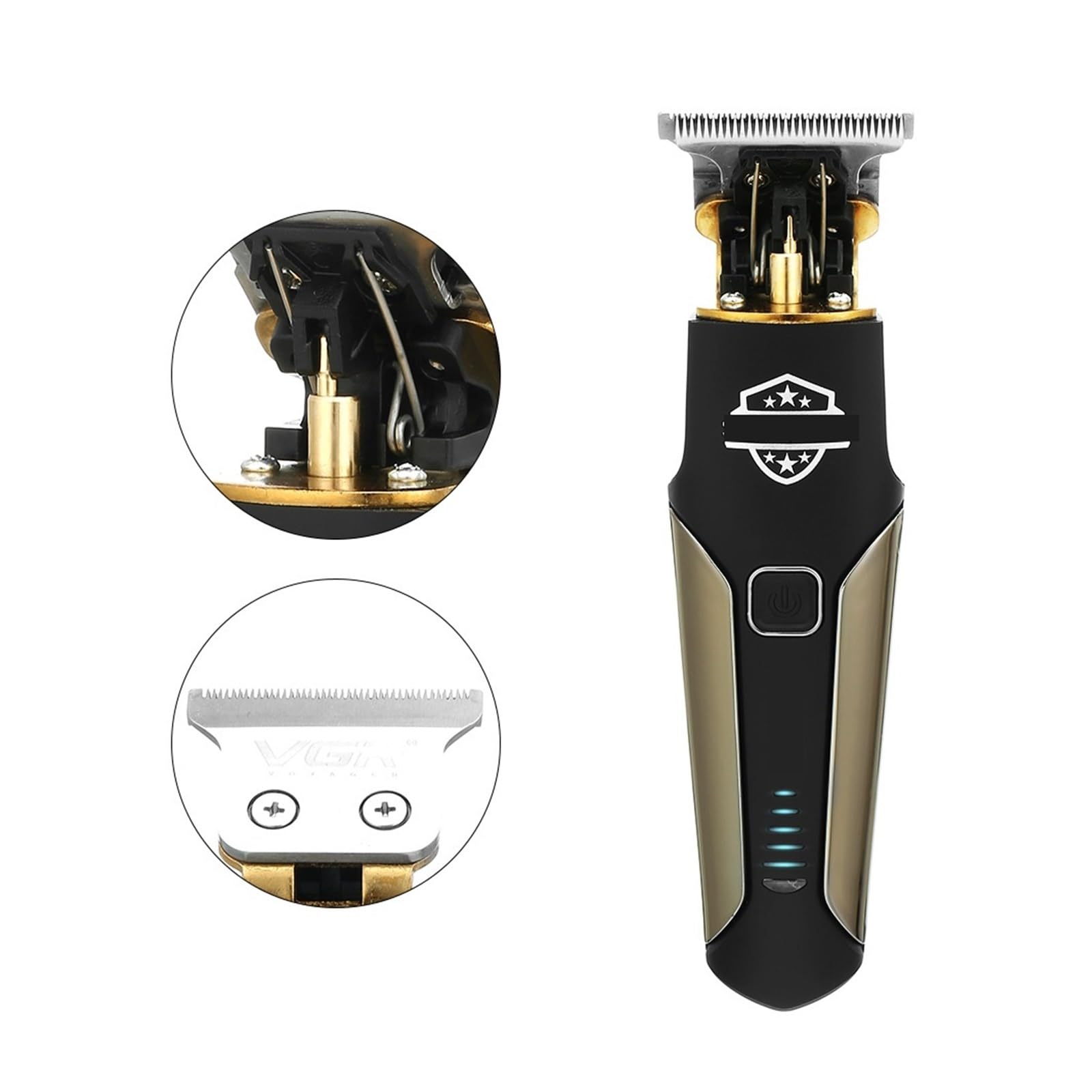 Professional Electric Hair Clipper for Men - V-287 Lightweight Cordless Trimmer for Home Barbering & DIY Haircuts, Beard & Mustache Grooming | Portable Rechargeable Shaver for Travel & Personal Use