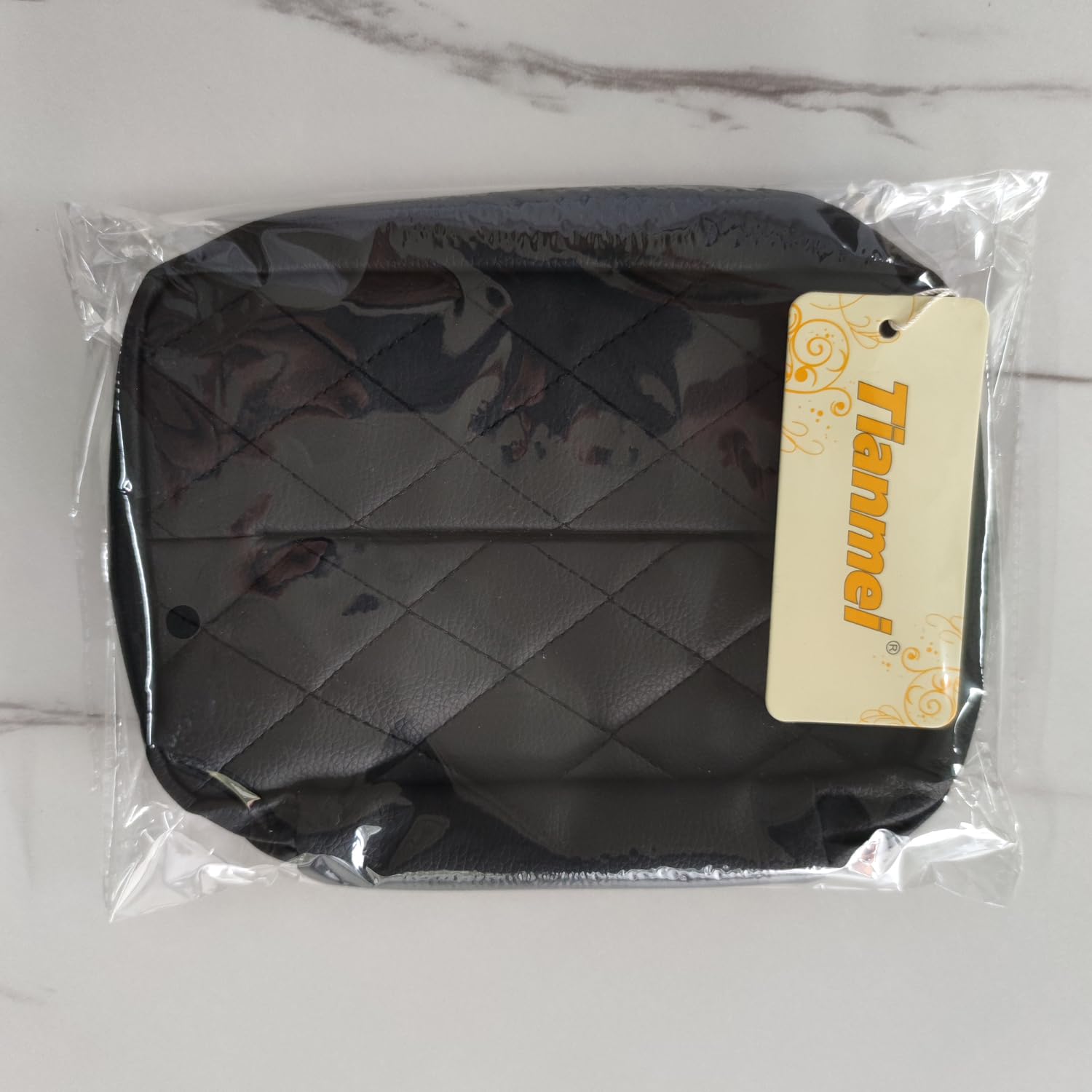 Premium PU Leather Universal Car Sun Visor & Backseat Tissue Holder - Hanging Organizer Storage Bag (Black) for Vehicles, SUVs, Trucks - Perfect for Road Trips & Daily Commute