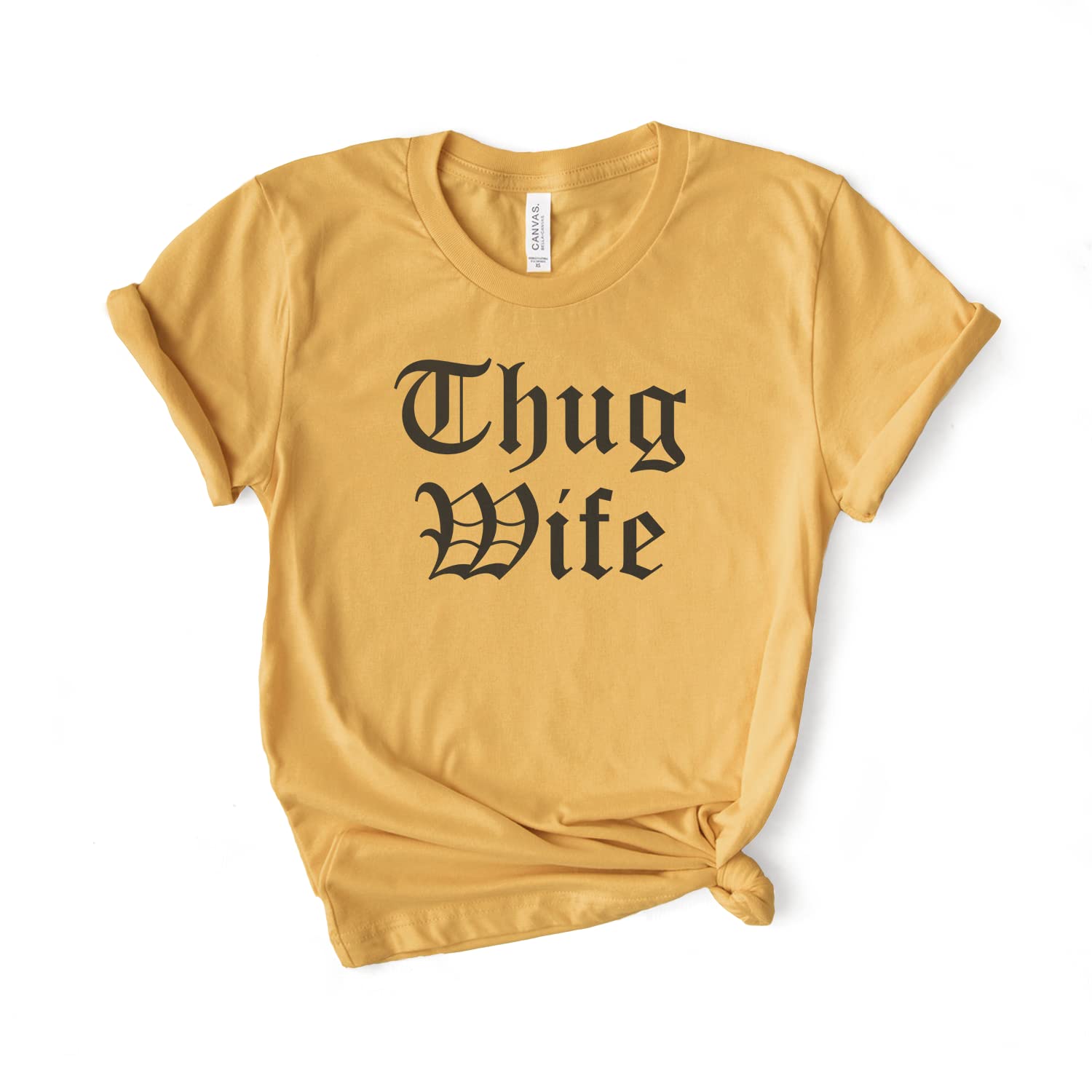 Thug Wife Shirt - Funny Gift for Wife - Soft Unisex T-Shirt - Perfect for Anniversary, Valentine's Day & Mother's Day - Cute Outfit for Date Night & Family Gatherings