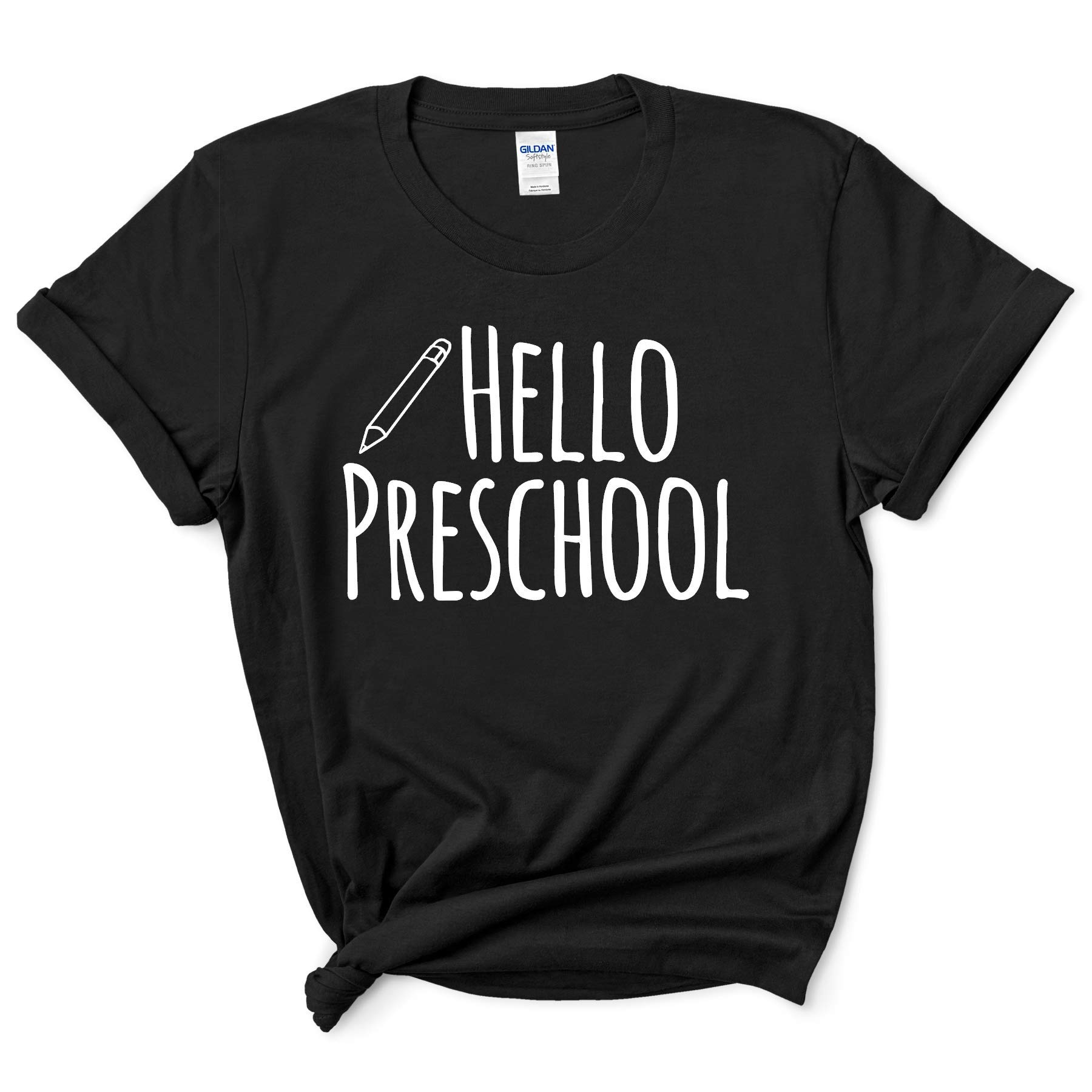 Hello Preschool & Grade T-Shirt - First Day of School Shirt for Kids - Back to School Outfit - Cute New Grade Tee for Classroom Photos & School Celebrations