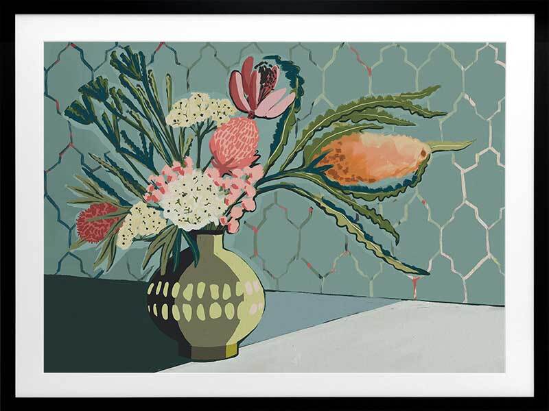 Bring Me Flowers Framed Wall Art Print - Floral Home Decor for Living Room, Bedroom & Office