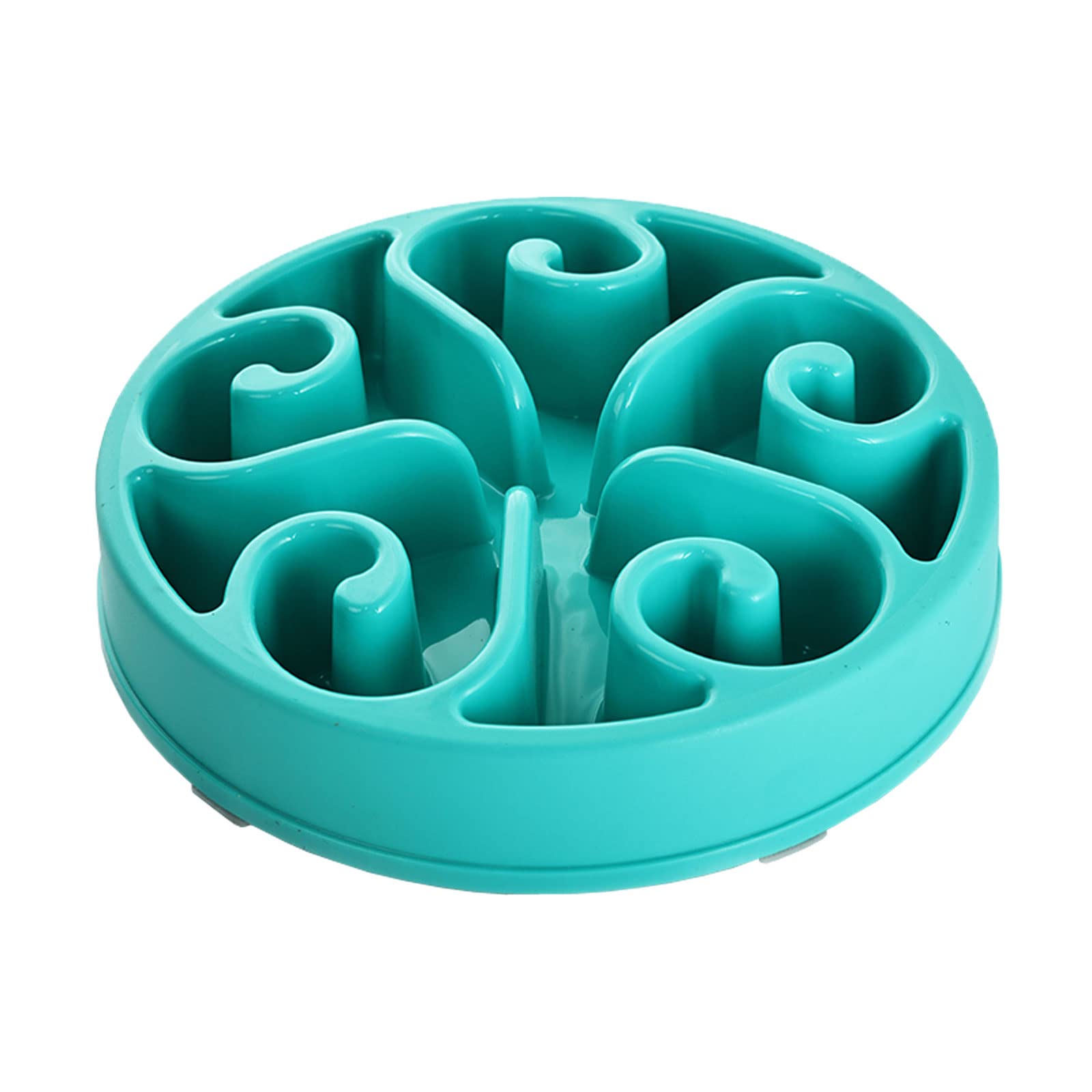 Slow Feeder Dog Bowl - Anti-Gulping Bloat Stop Interactive Pet Bowl for Medium Dogs | Durable Non-Slip Design for Healthy Eating | Perfect for Travel, Home & Fast Eaters (Blue)