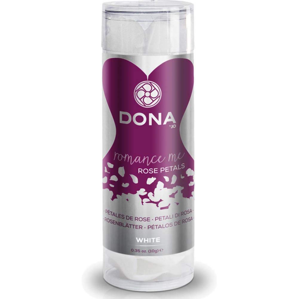 System Jo Dona Rose Petals White - 100% Natural Rose Petals for Wedding Decorations, Romantic Proposals, Spa Treatments & Aromatherapy