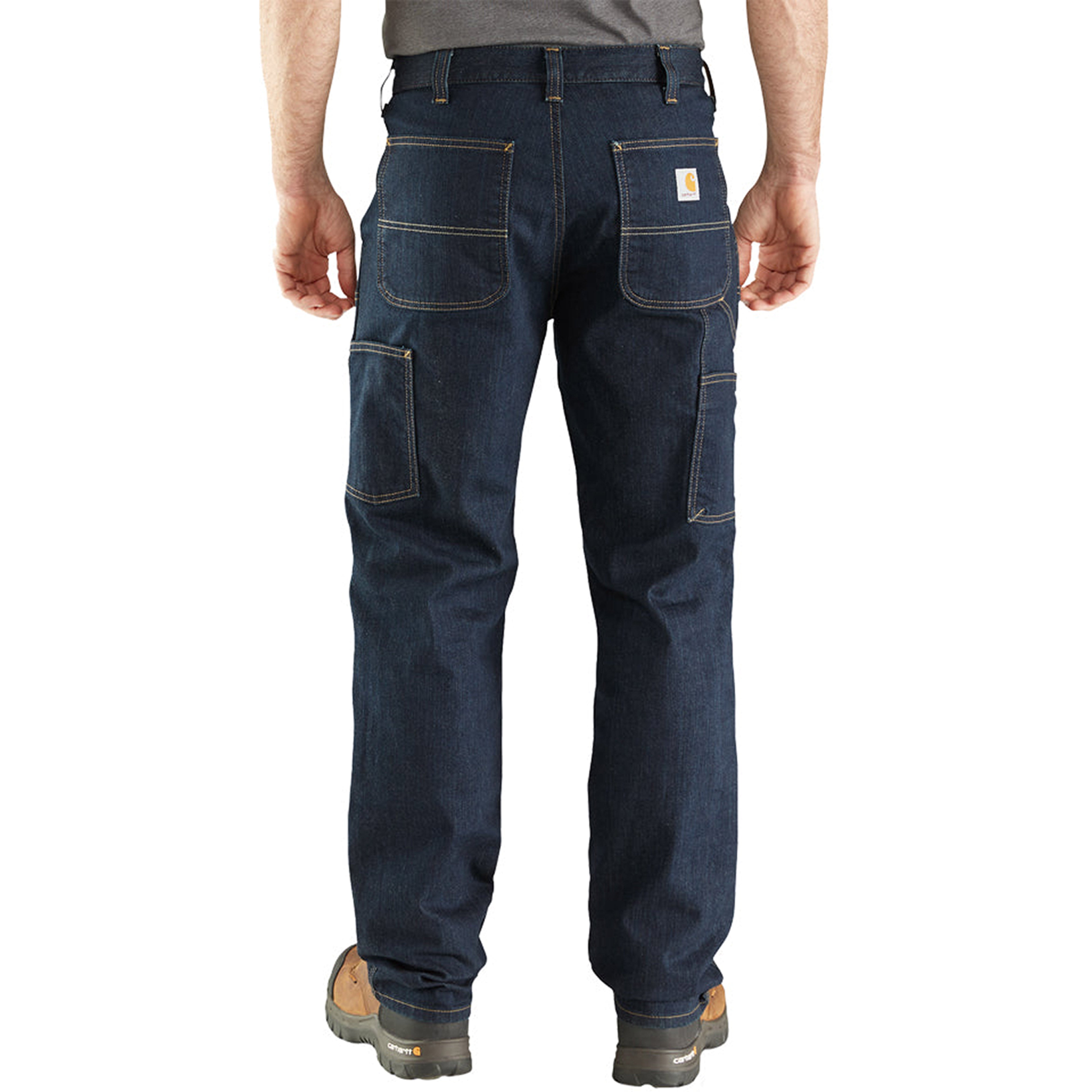 Carhartt Men's Rugged Flex® Relaxed Fit Double Front Utility Work Jeans - Durable & Comfortable for Construction, Farming & Outdoor Work