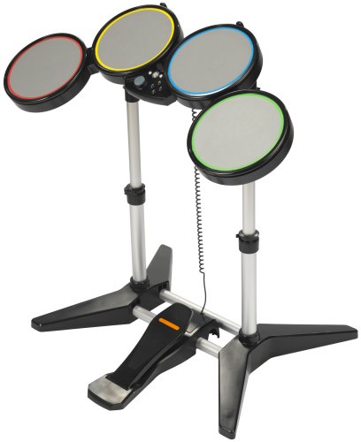 Renewed Rock Band Drum Set for PlayStation 2 & PS3 - Complete Electronic Drum Kit with Kick Pedal | Perfect for Gaming Parties, Music Lovers & Rock Band Enthusiasts