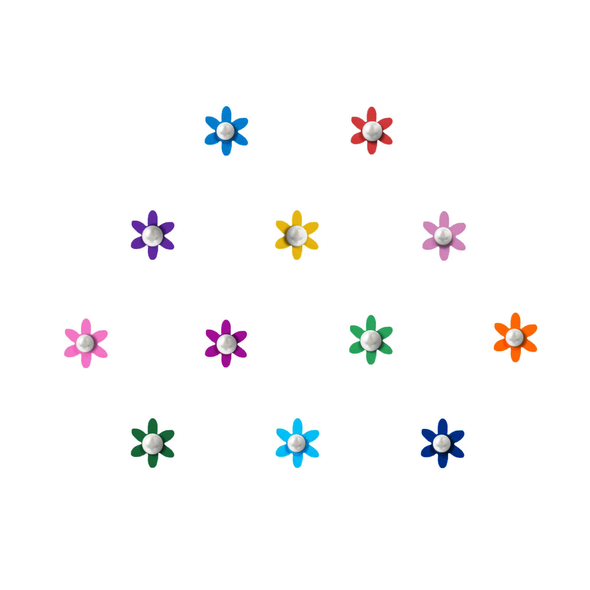 Comet Busters Cute Floral Baby Bindis - 6mm Indian Forehead Stickers for Girls & Kids | Traditional Face Decoration for Festivals, Weddings & Cultural Events (BB020)