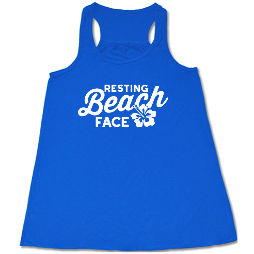 Resting Beach Face Shirt - Funny Vacation T-Shirt for Women & Men - Perfect for Beach Trips, Summer Holidays & Relaxing Getaways