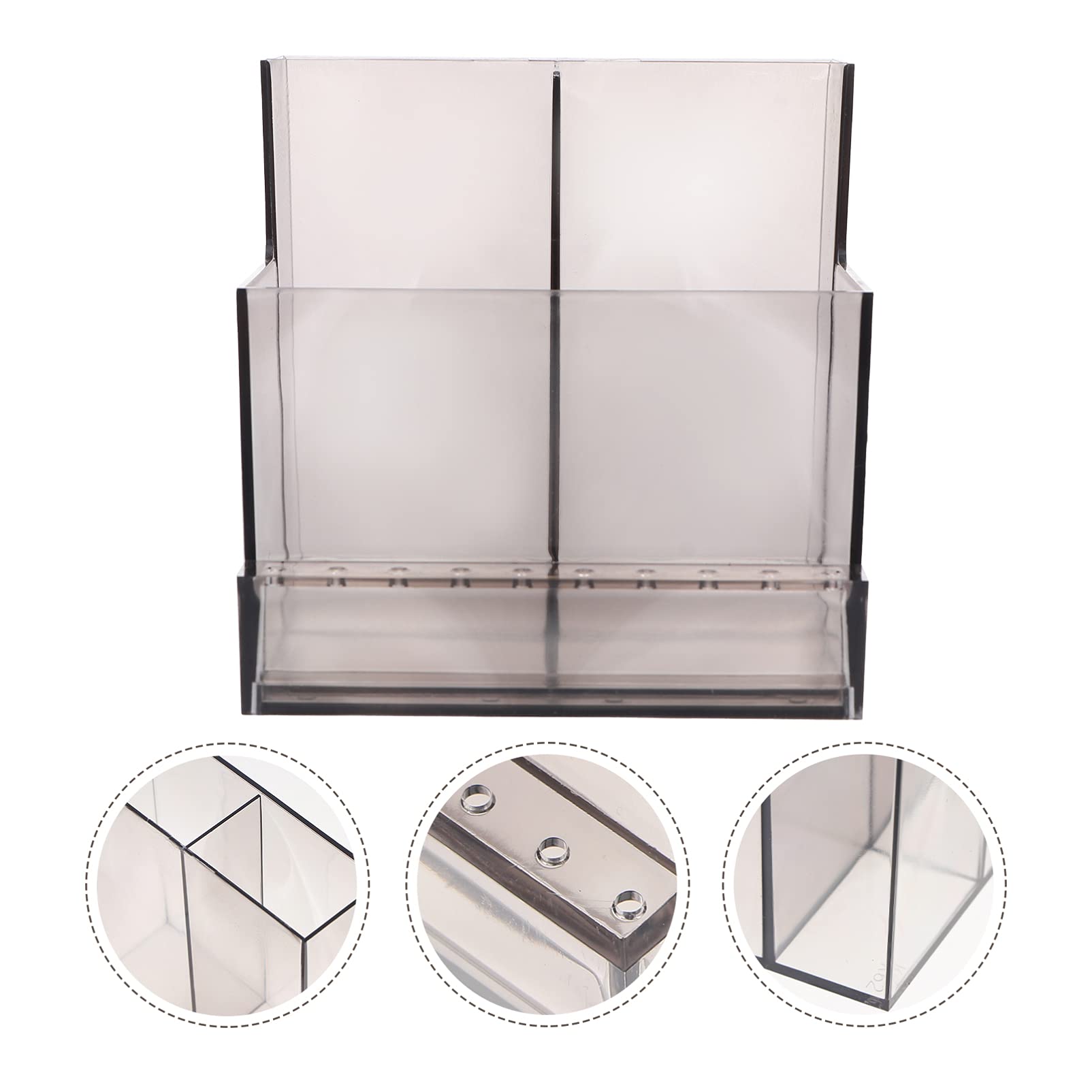 FRCOLOR 13-Hole Nail Drill Bit Holder - Professional Manicure Tool Organizer & Display Stand for DIY Nail Art Supplies | Perfect for Salon, Home Use & Nail Technicians (Black)